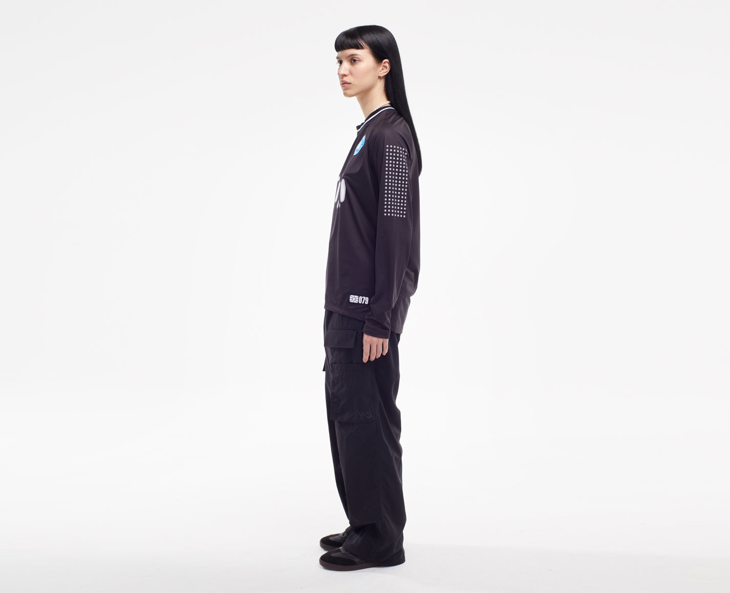Damen Longsleeve, schwarz