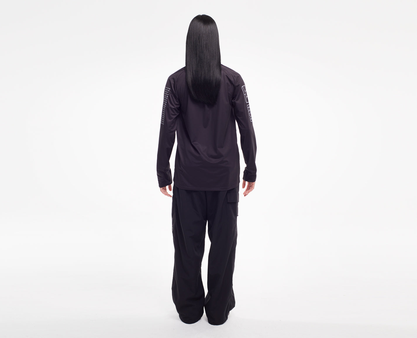 Damen Longsleeve, schwarz