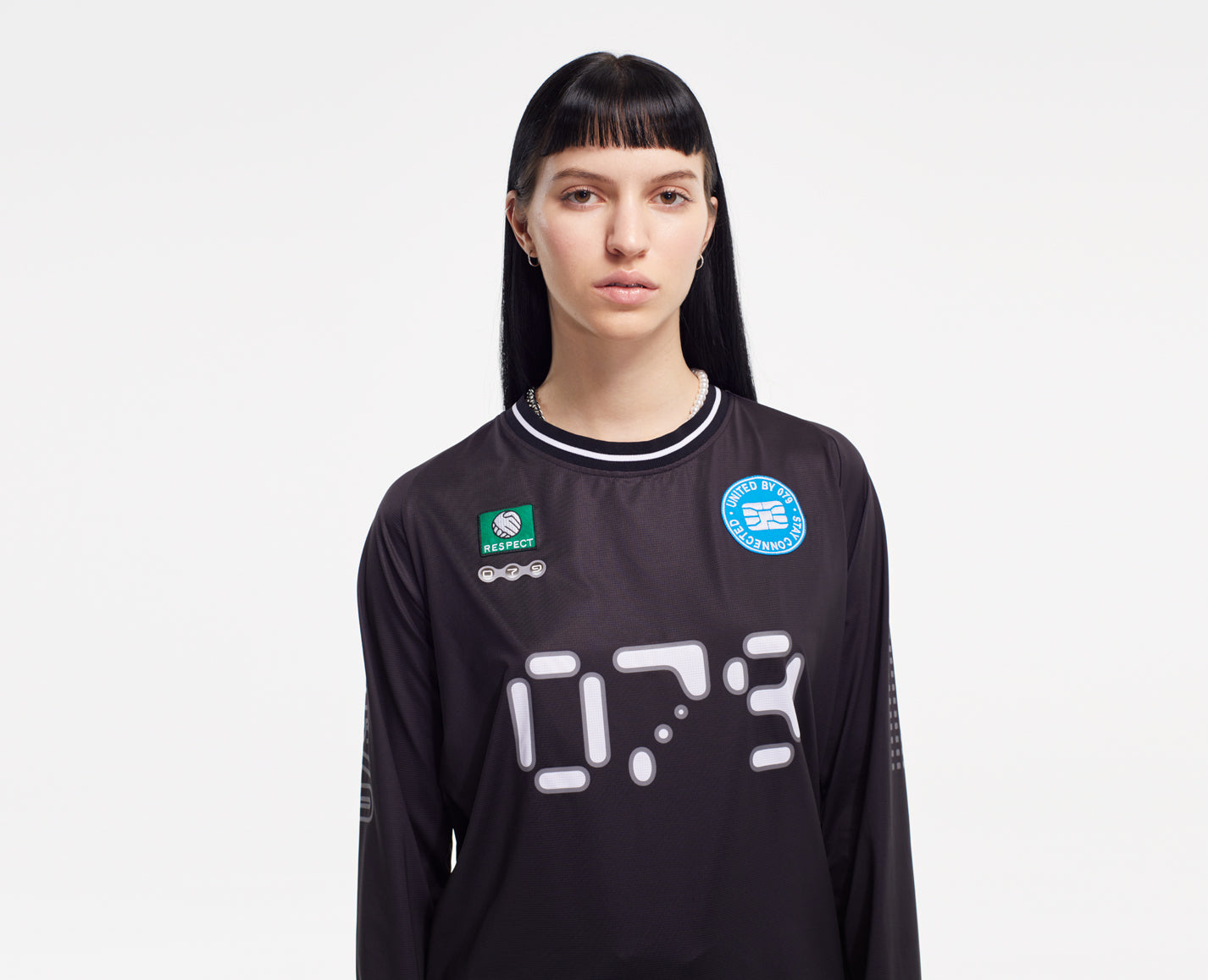 Damen Longsleeve, schwarz