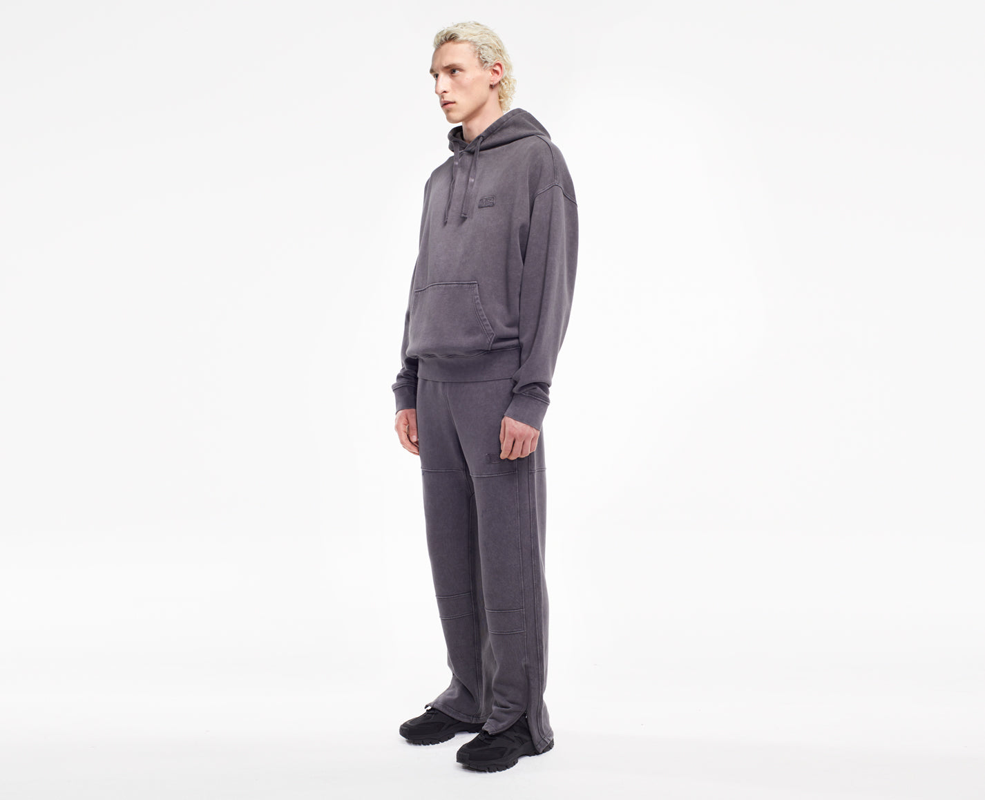 Herren Kapuzenpullover, schwarz Oversize