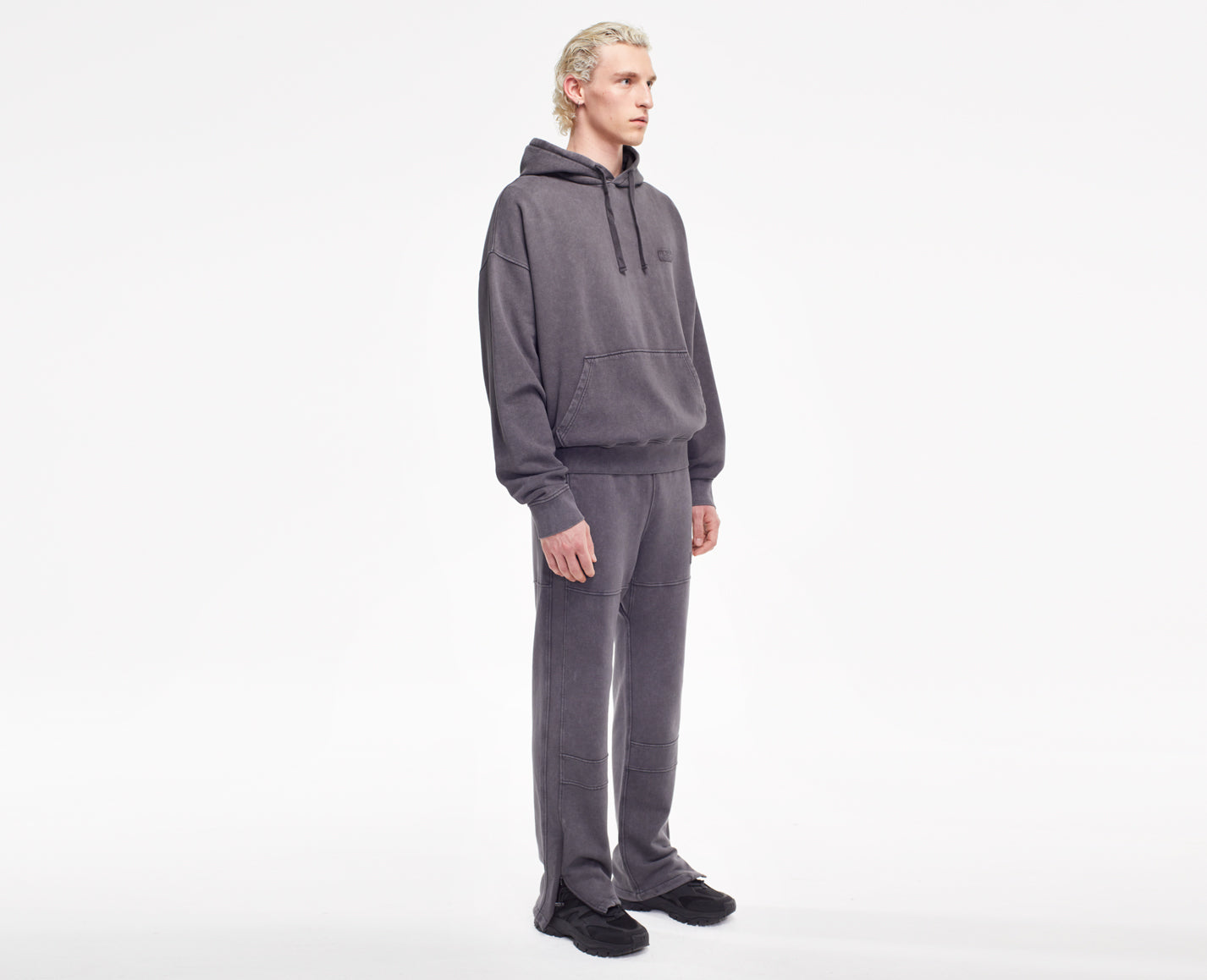 Herren Kapuzenpullover, schwarz Oversize