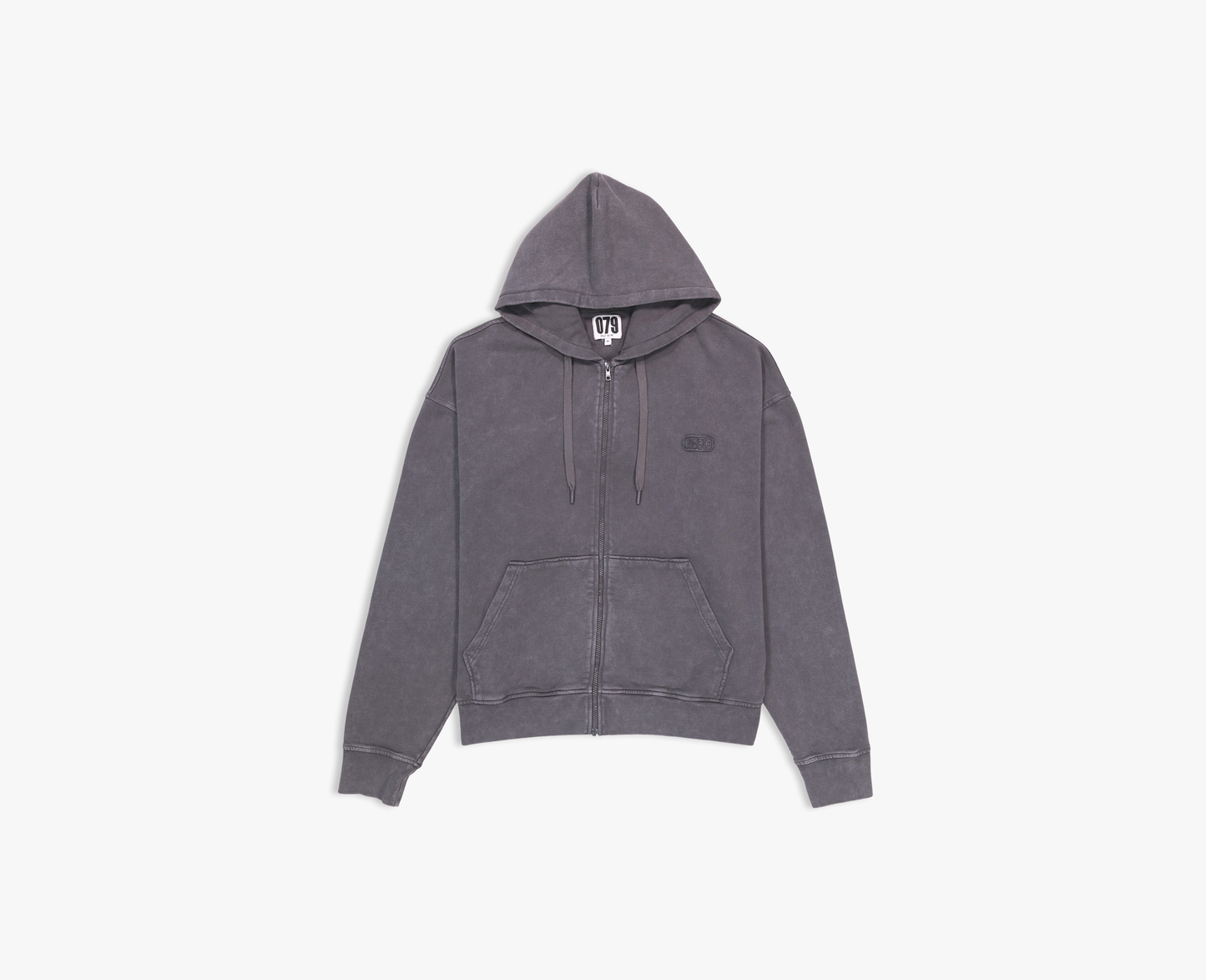 Herren Zipper Hoodie, schwarz Oversize