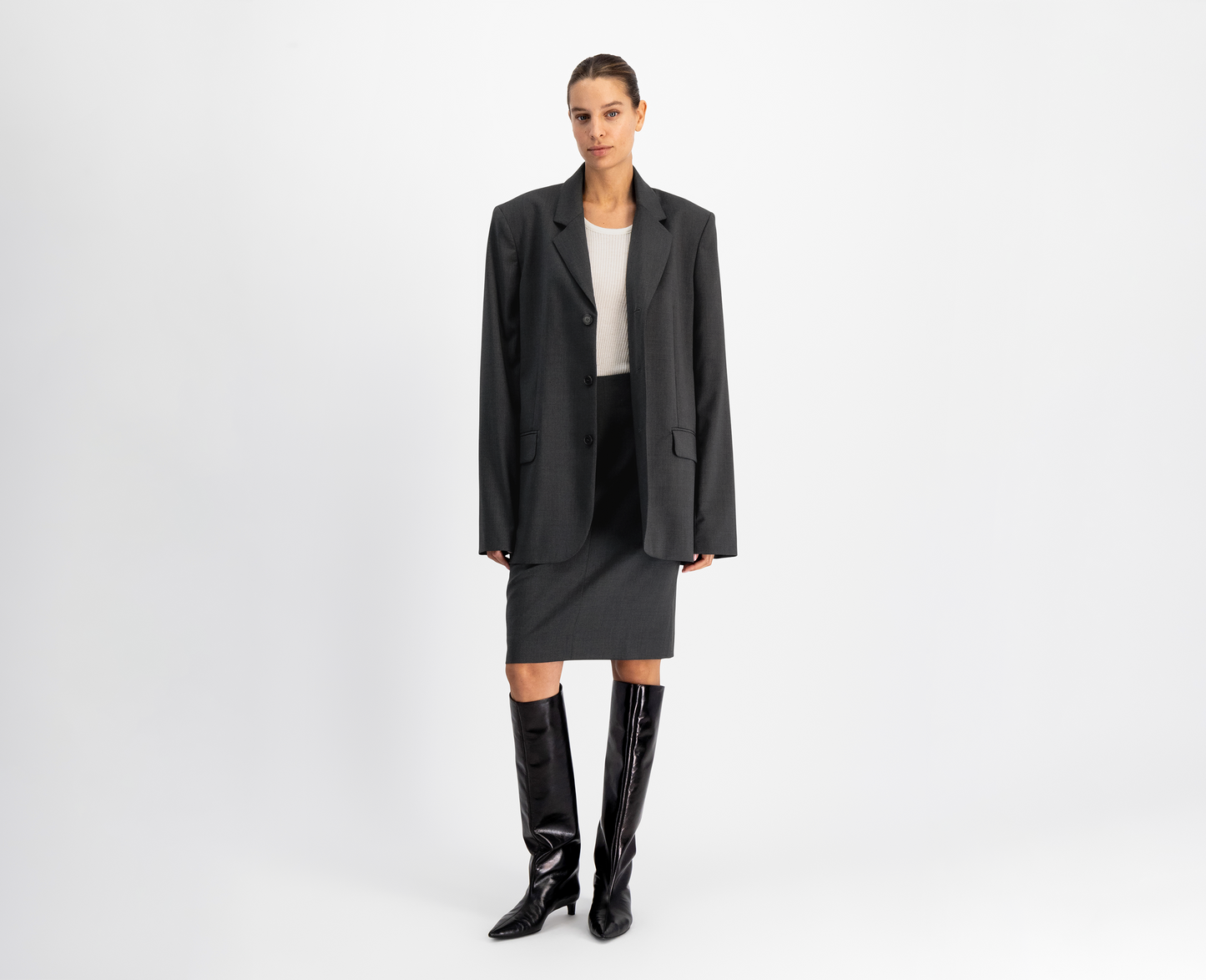 Damen Bleistiftrock, anthrazit