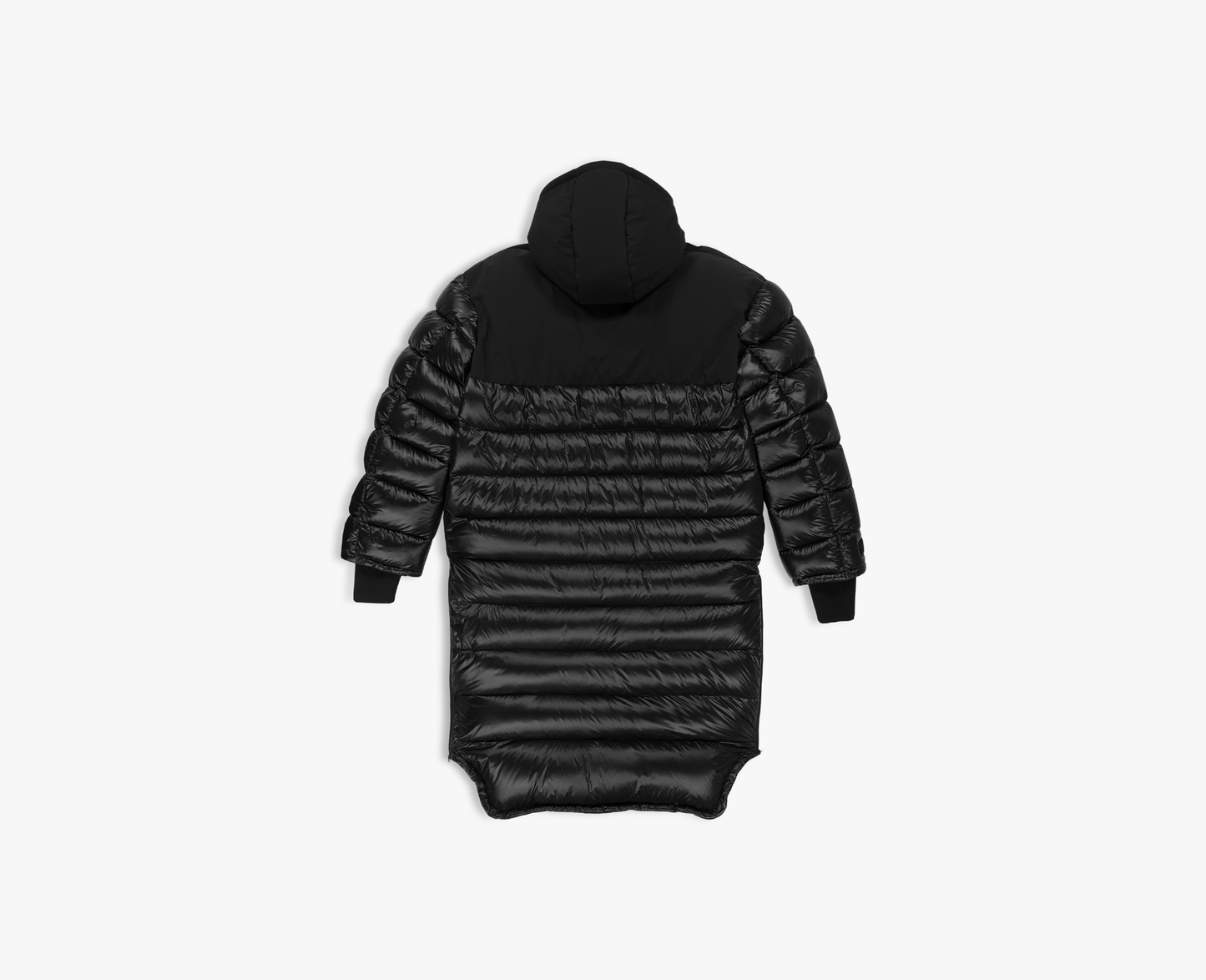 Herren Daunenmantel, schwarz