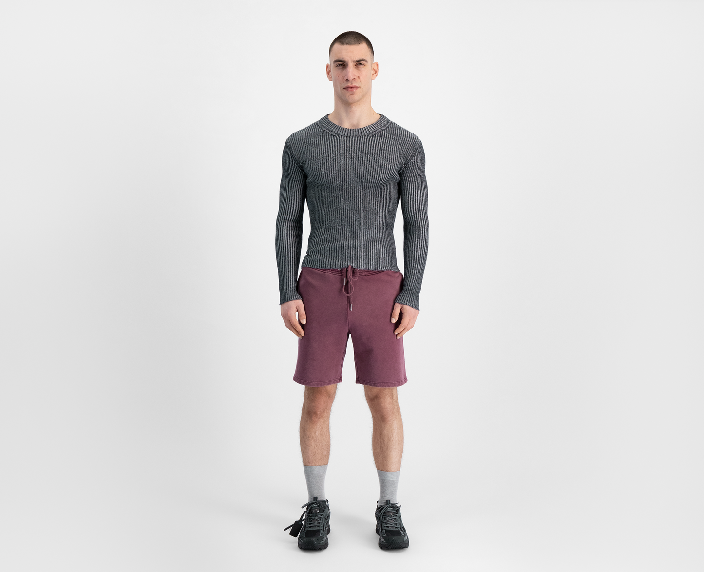 Men's 079 sweat shorts, bordeaux