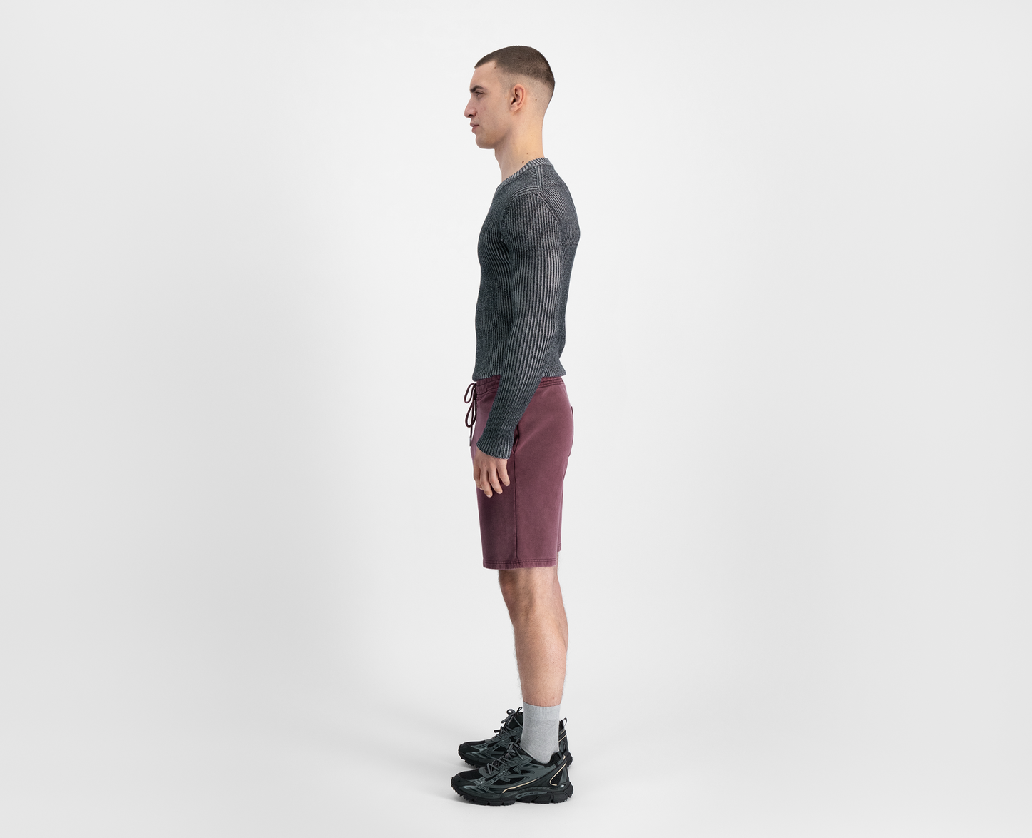 Men's 079 sweat shorts, bordeaux