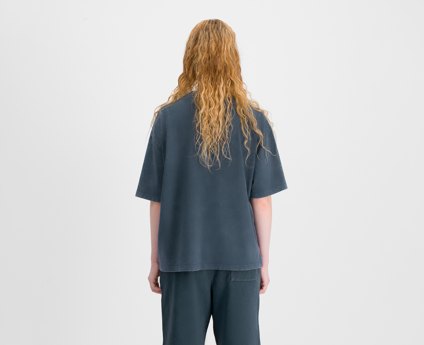 Women's boxy T-shirt, blue