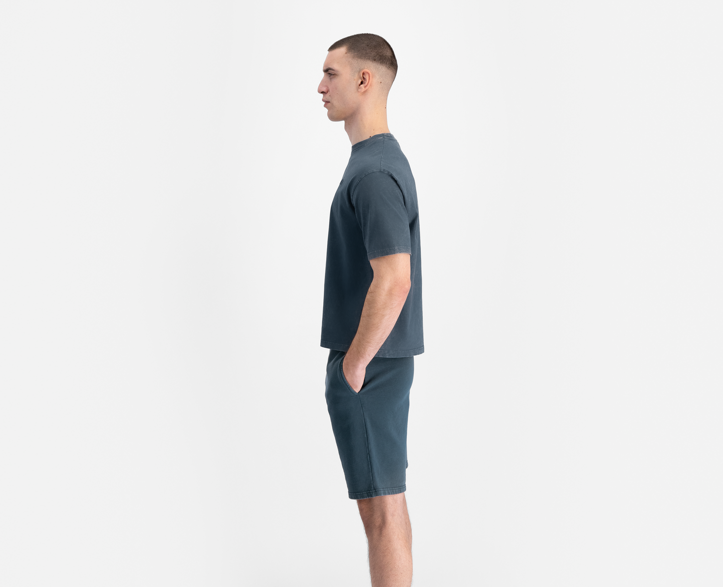 Men's boxy T-shirt, blue