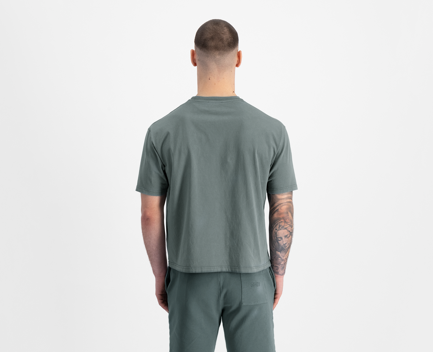 Men's boxy T-shirt, sage