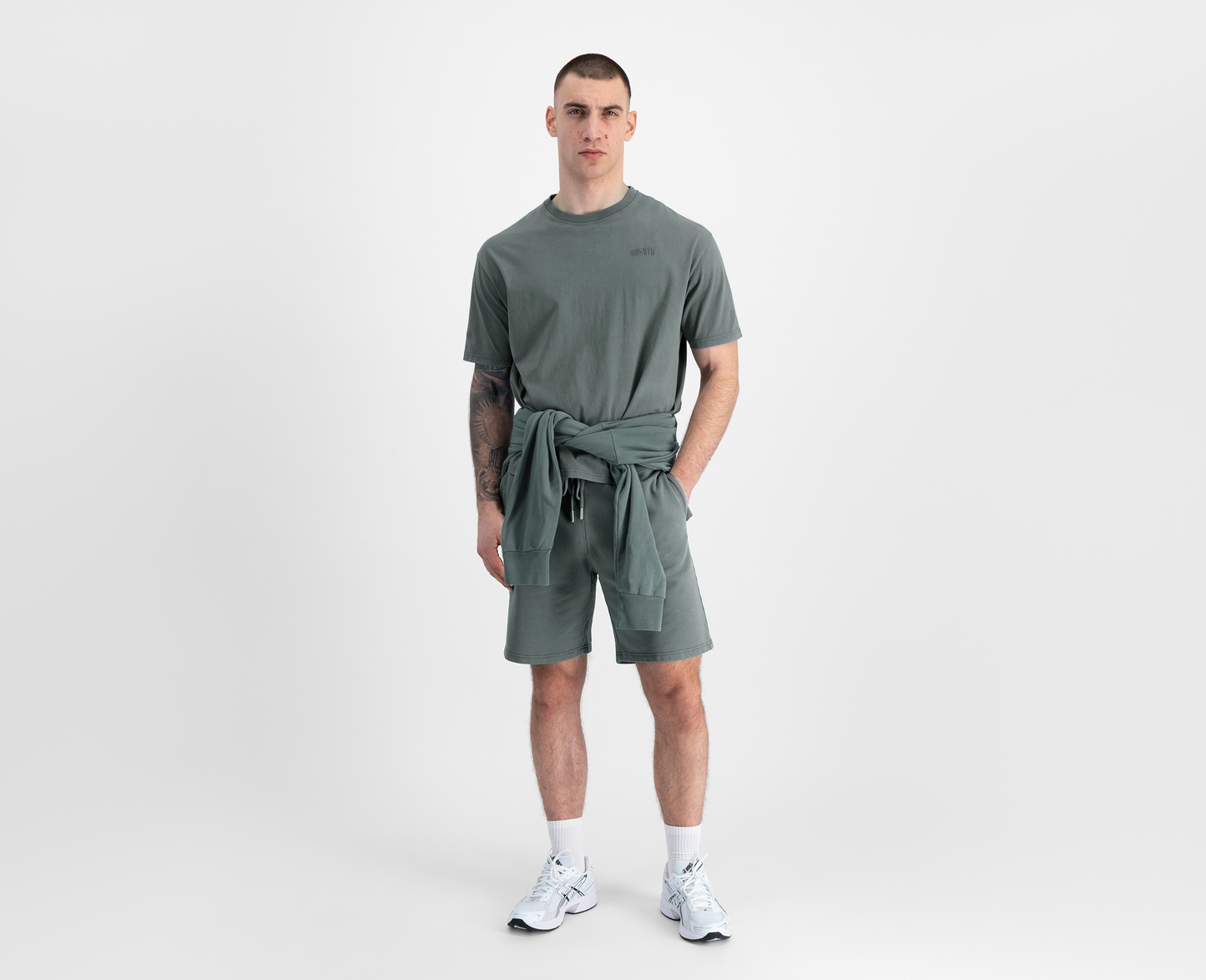 Men's boxy T-shirt, sage