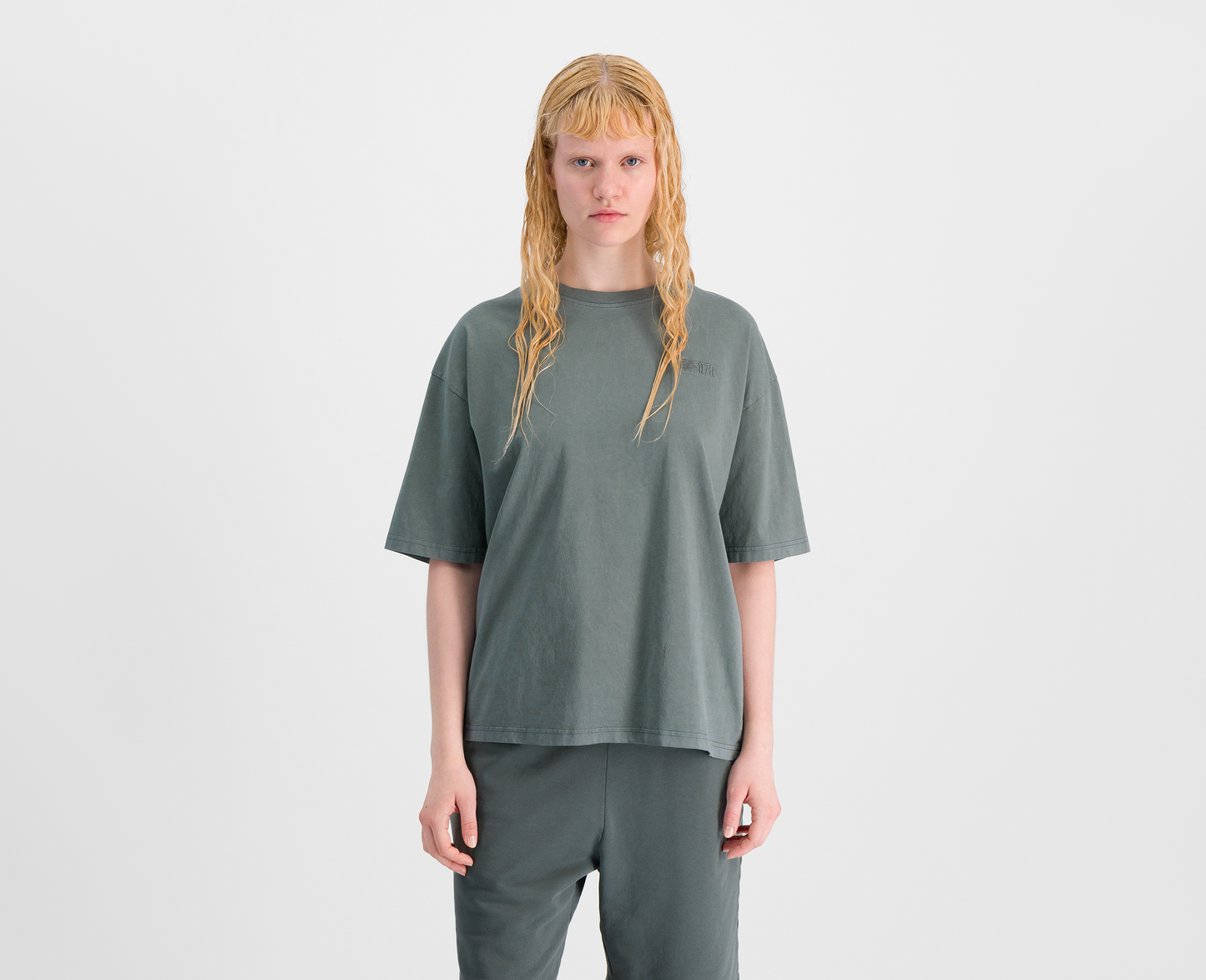Damen Boxy T-Shirt, salbei