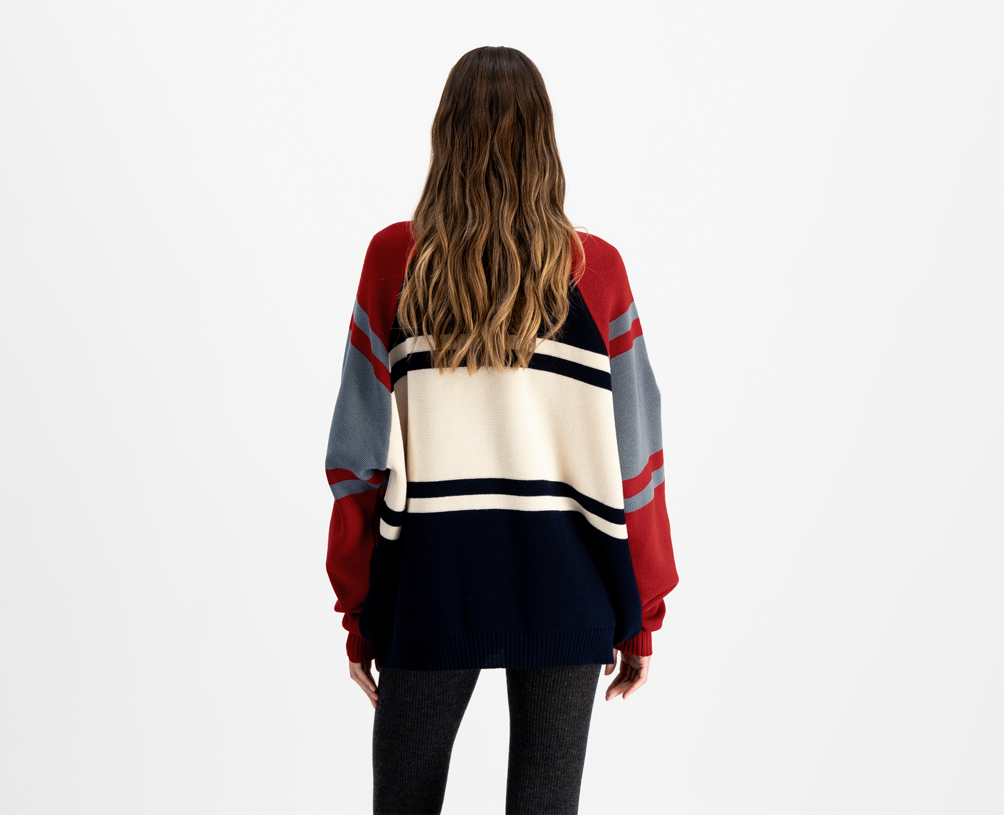 Damen Logo Pullover Oversize