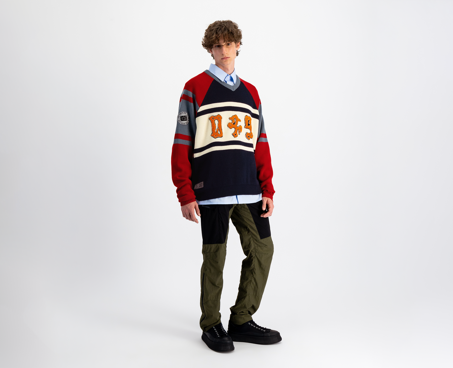 Herren Logo Pullover Oversize