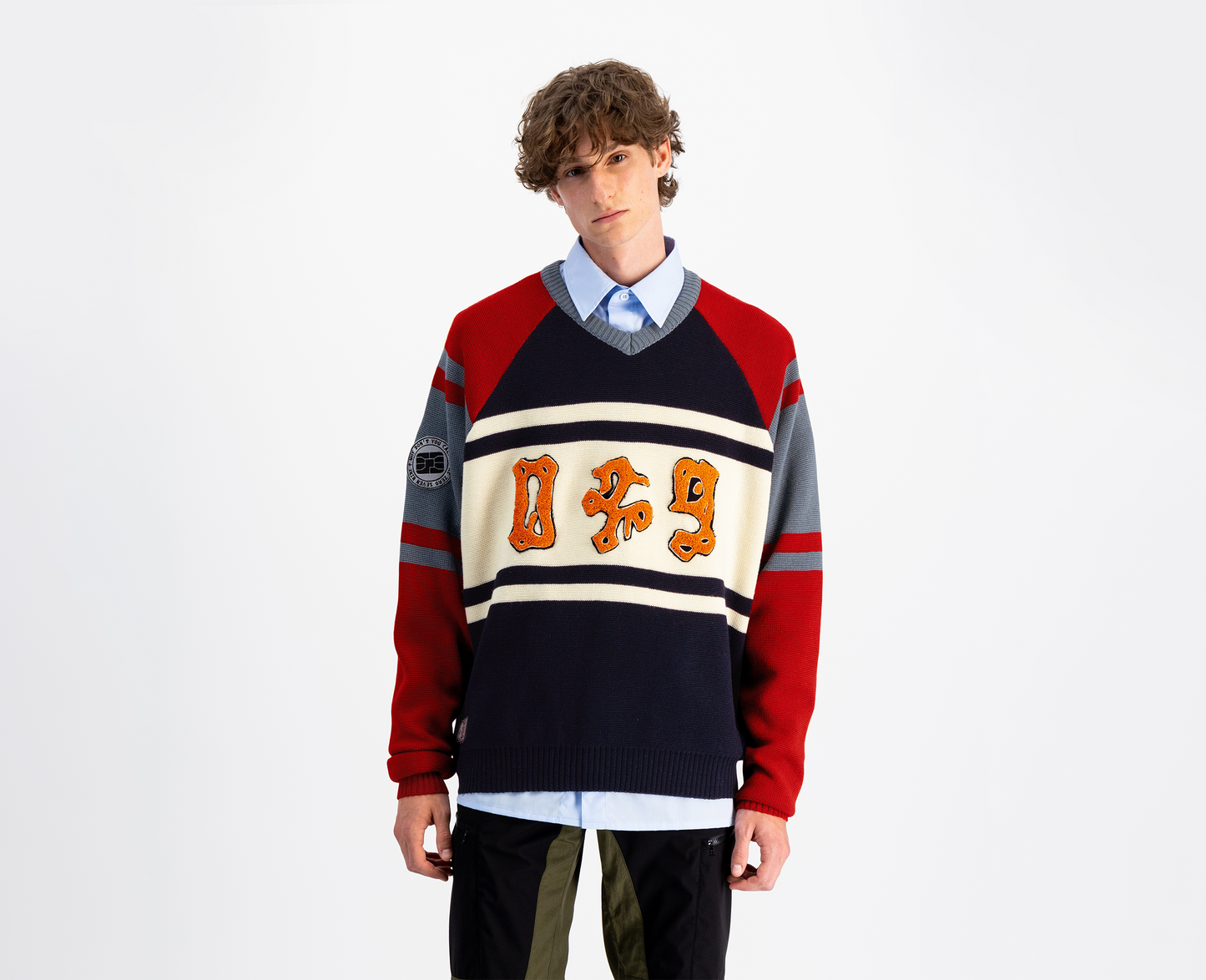 Herren Logo Pullover Oversize