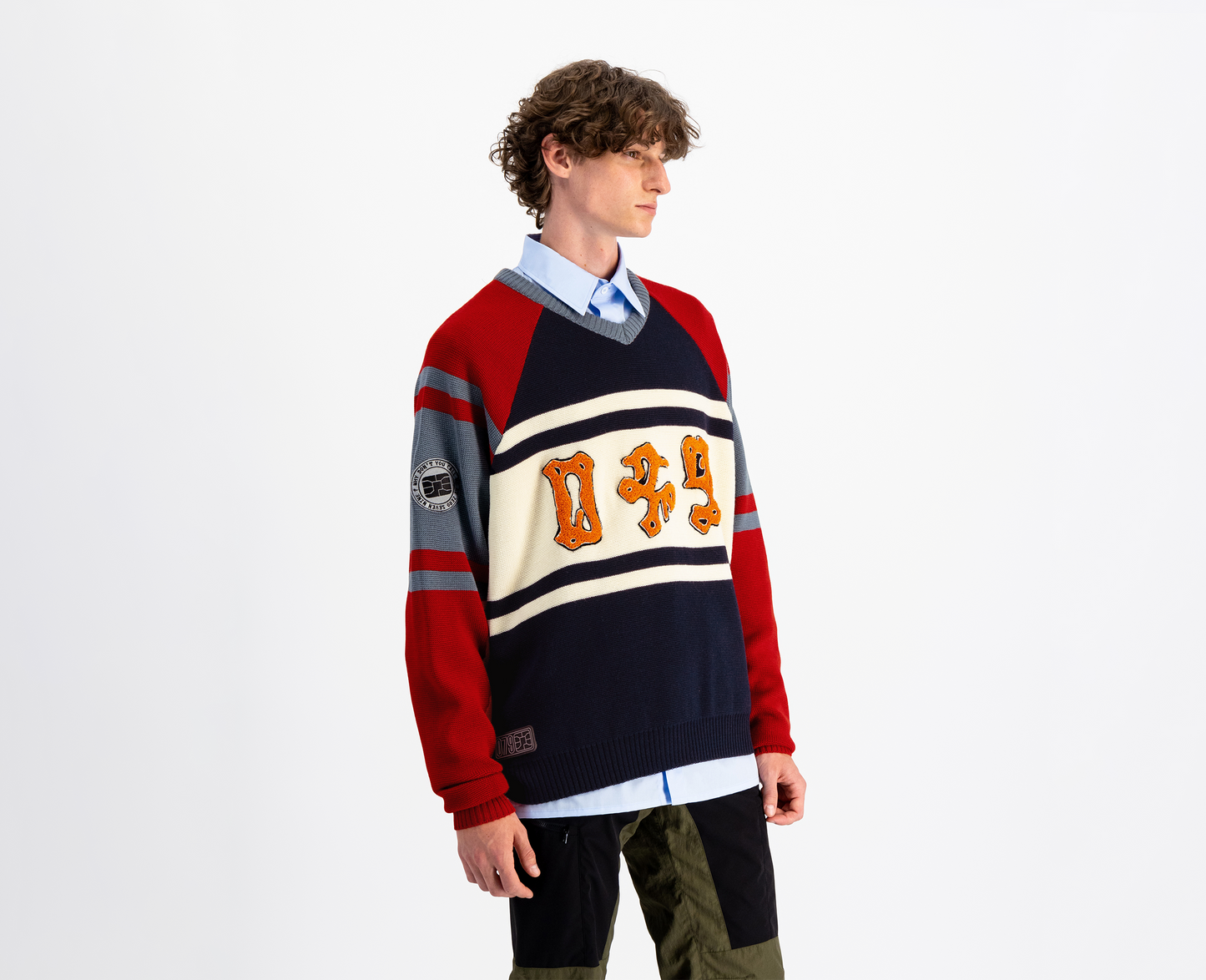 Herren Logo Pullover Oversize