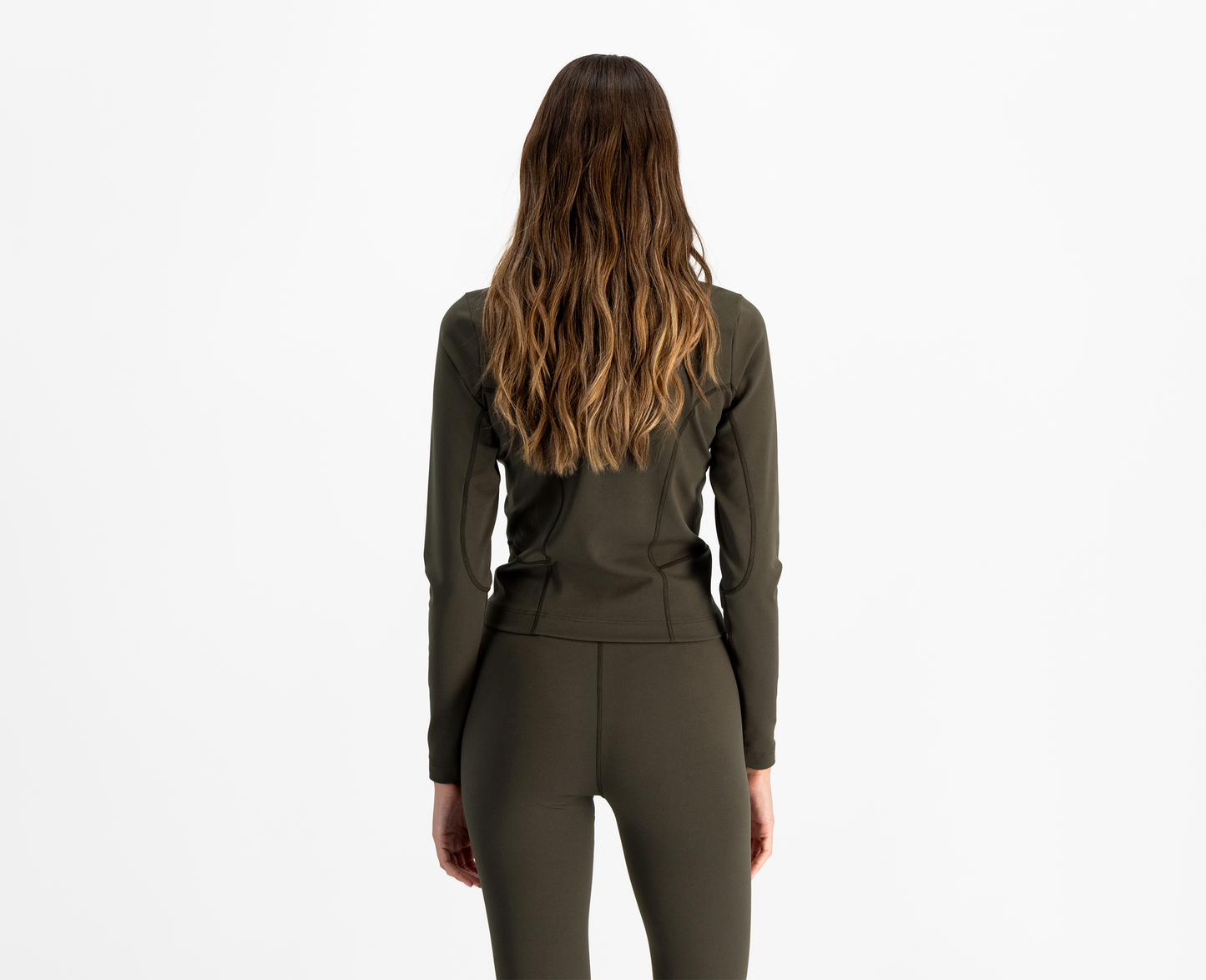 Damen Long Sleeve Top, olive