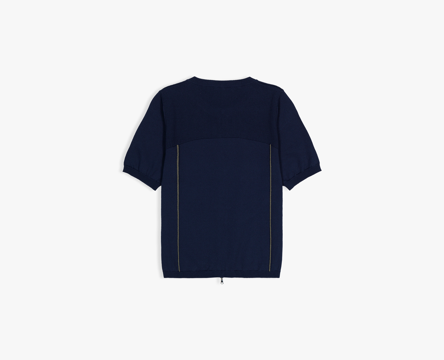 Women's knitted zip cardigan, navy