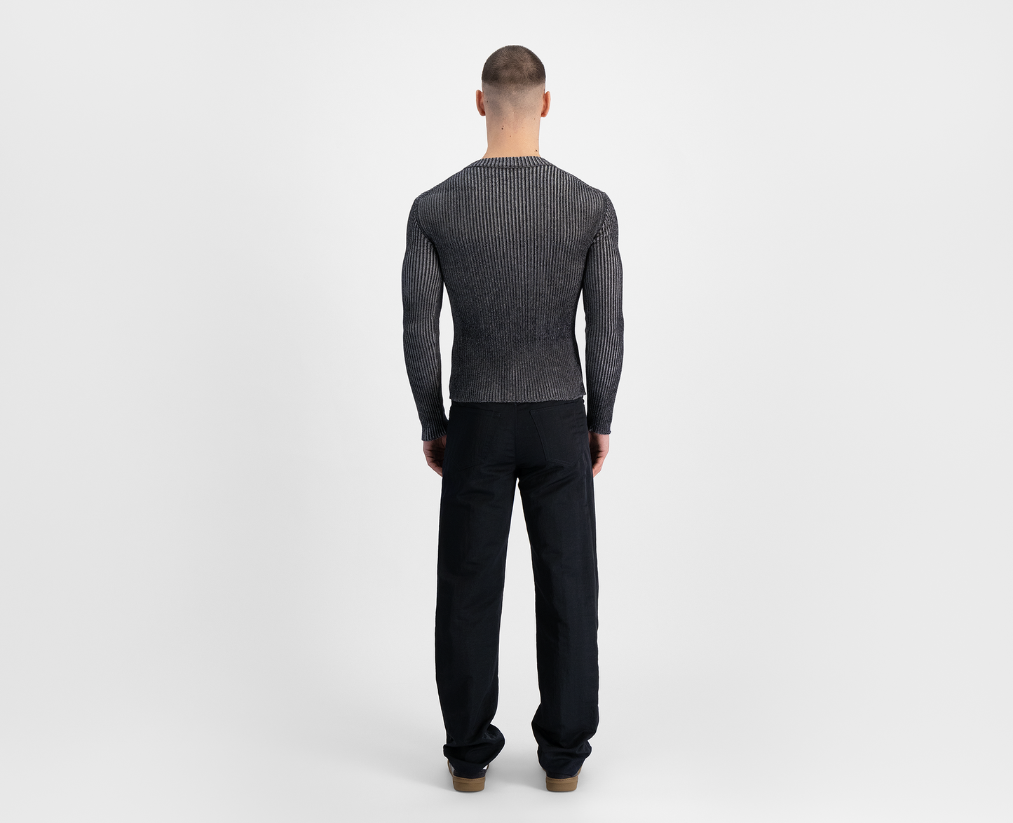 Men's knitted sweater, navy