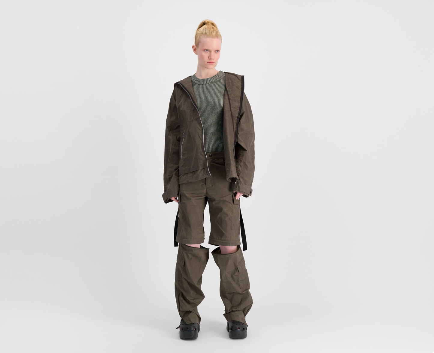 Women's lightweight cargo jacket, brown