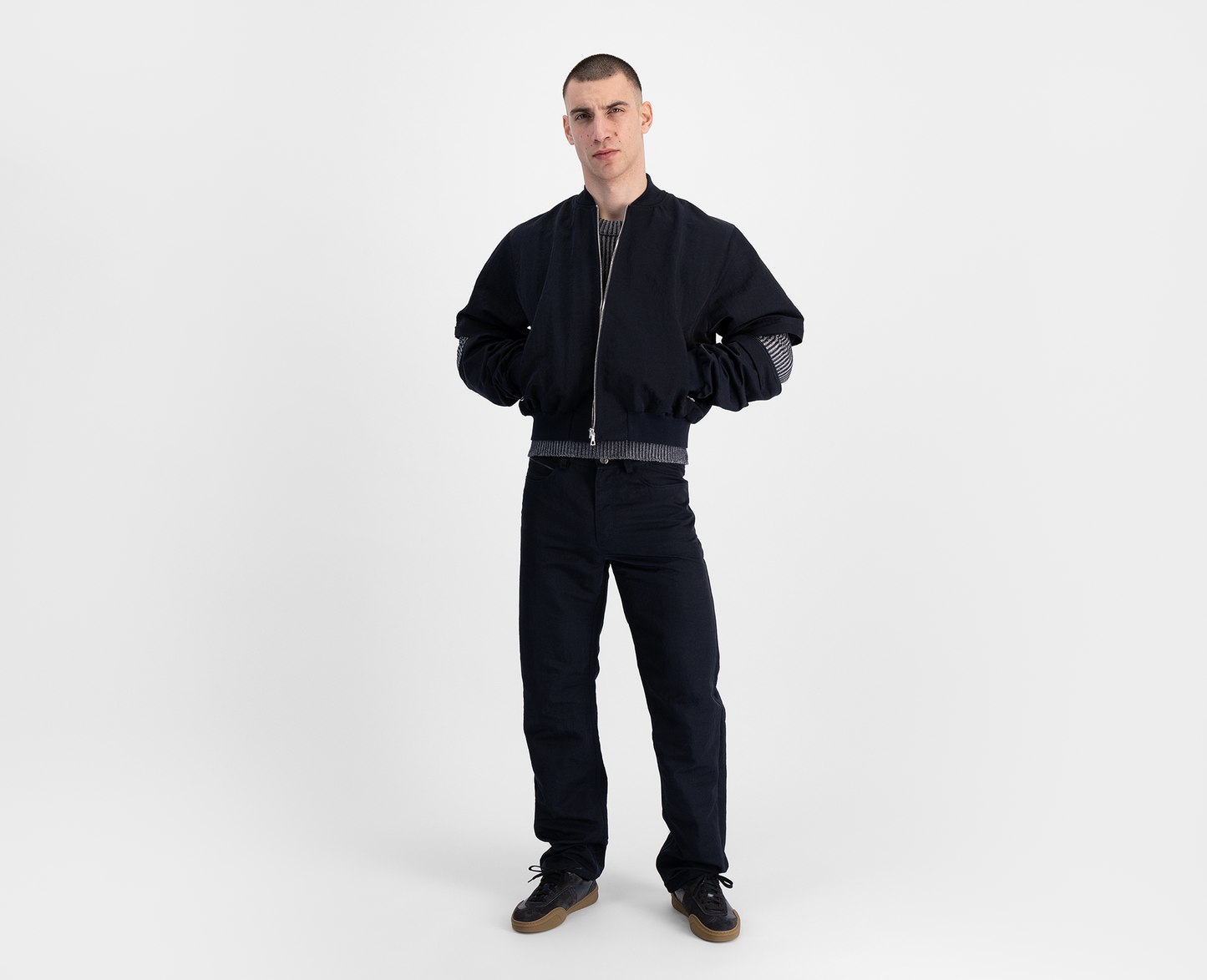 Men's bomber jacket, navy