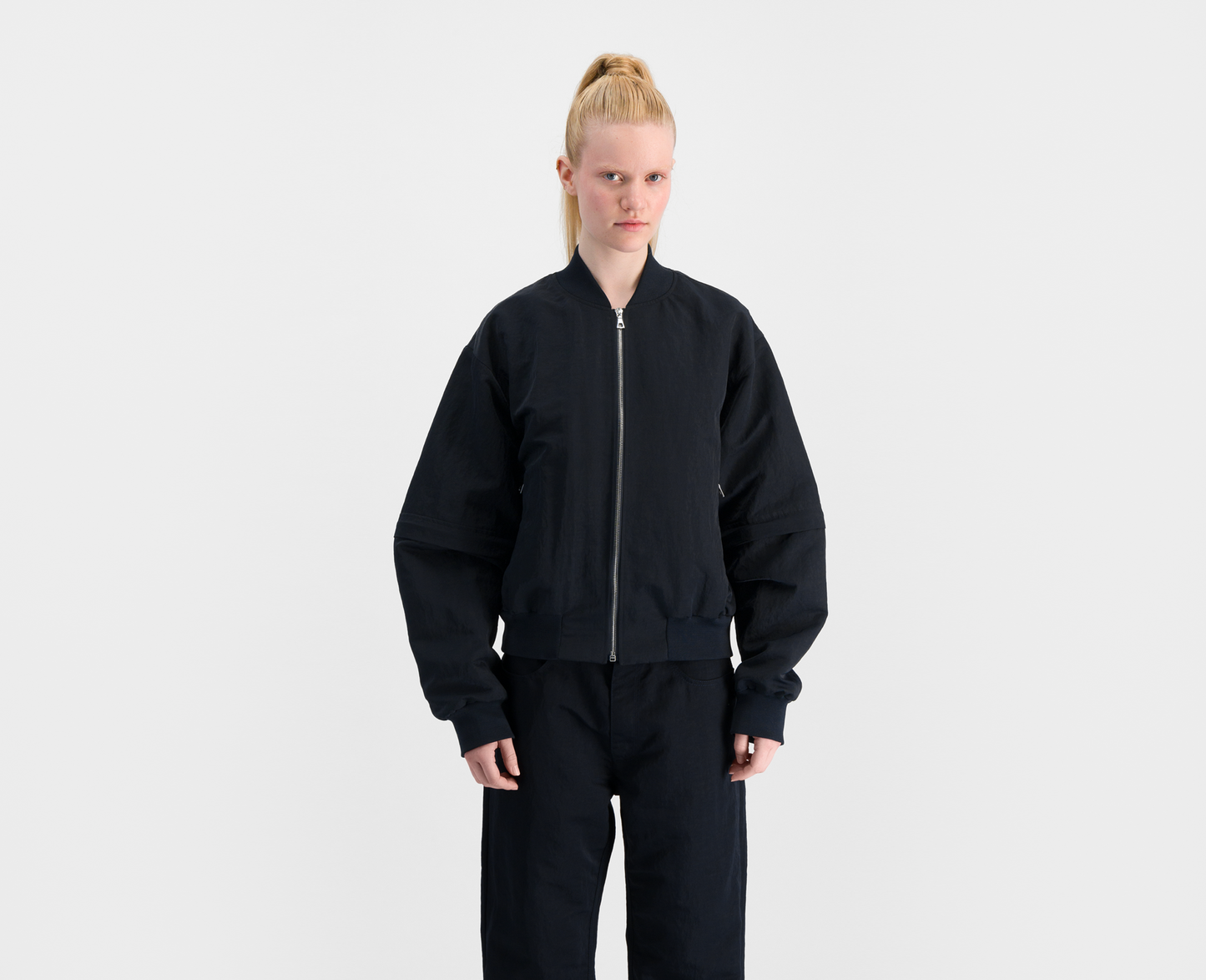 Women's bomber jacket, navy