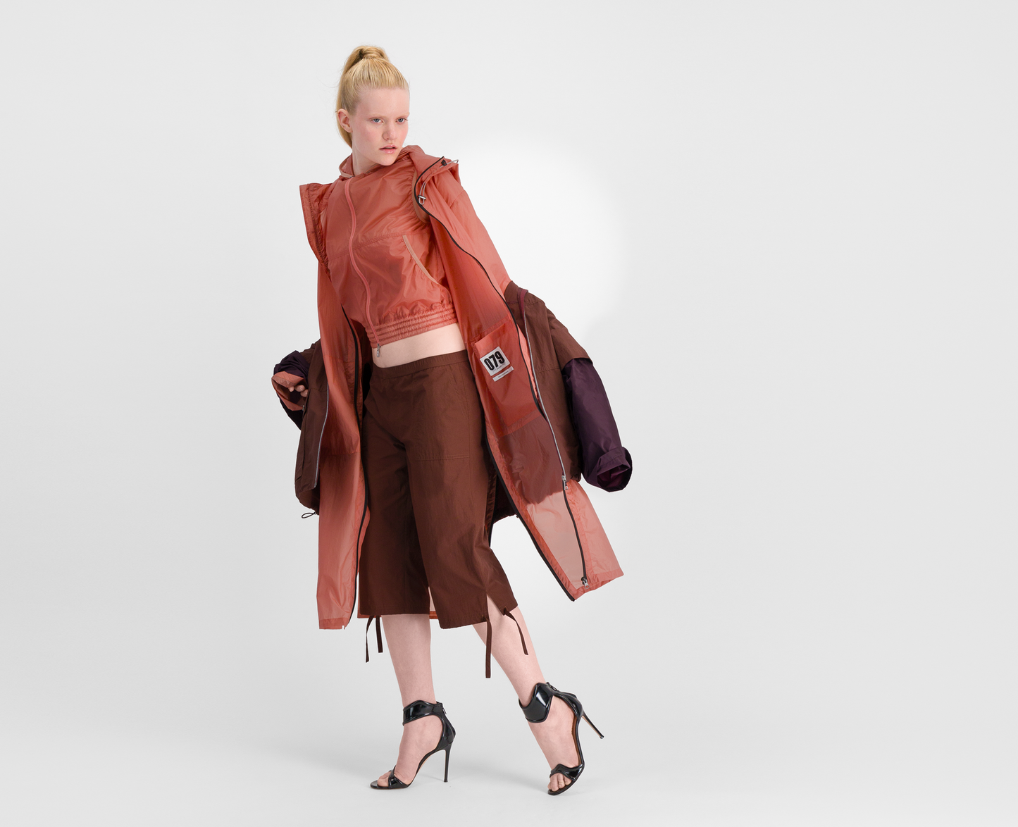 Women's lightweight parka, apricot