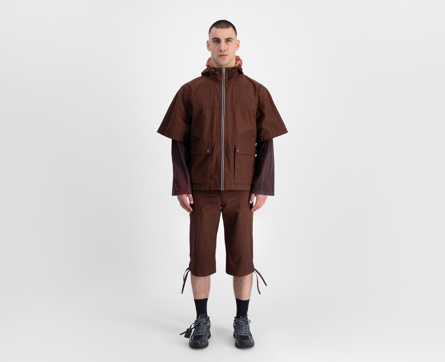Men's lightweight jacket, bordeaux