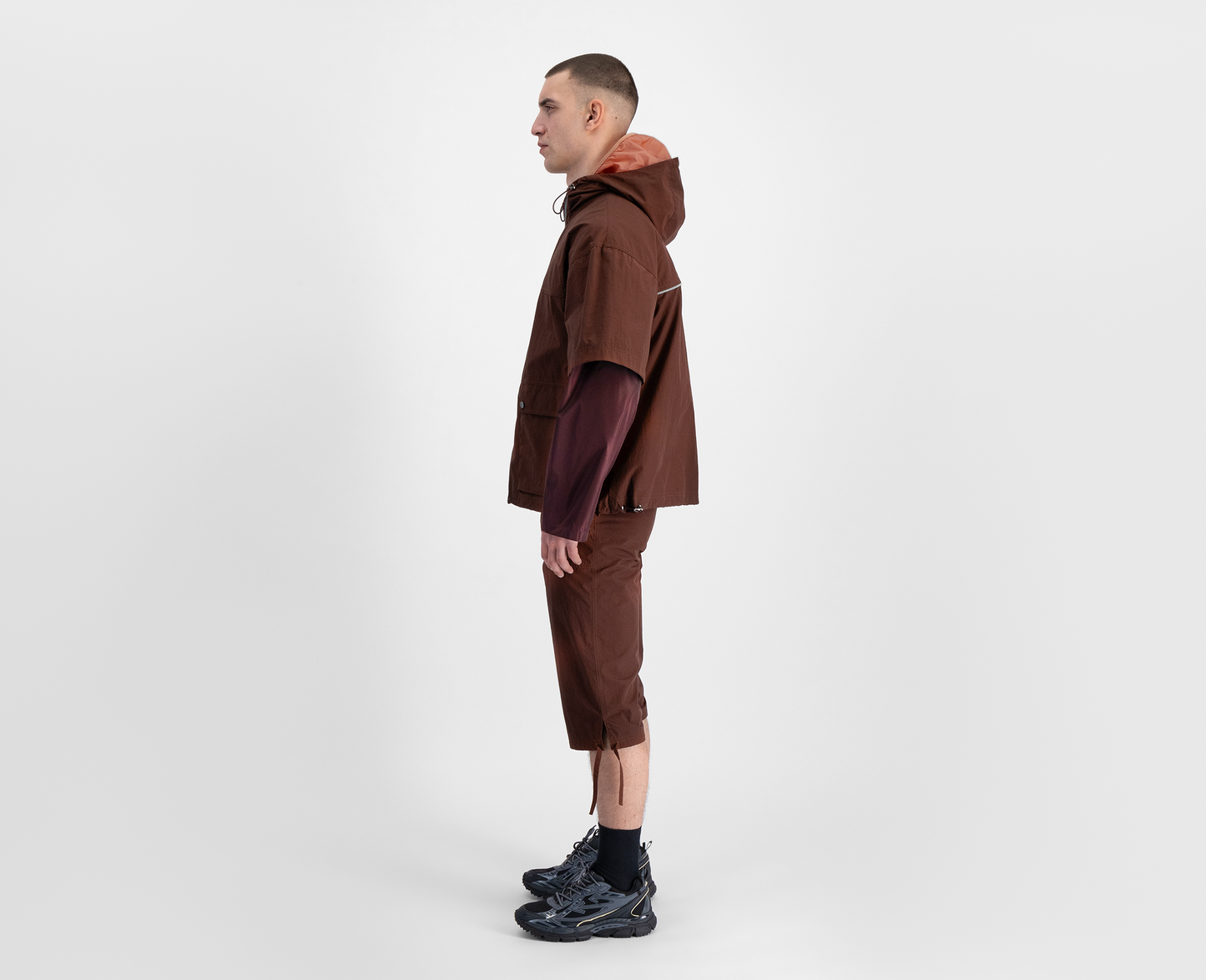 Men's lightweight jacket, bordeaux