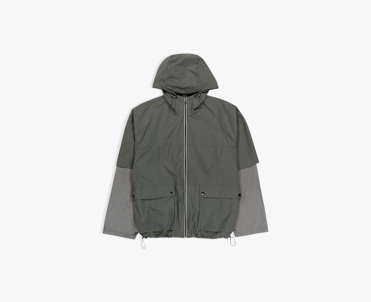 Men's lightweight jacket, khaki/grey