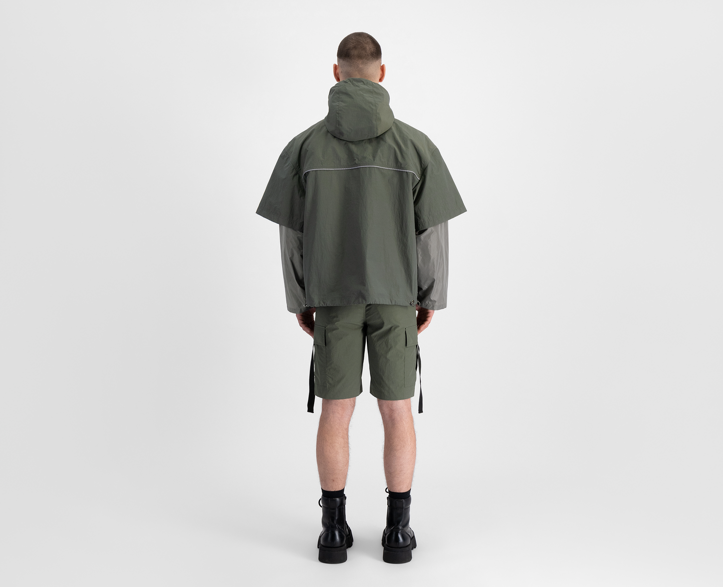 Men's lightweight jacket, khaki/grey