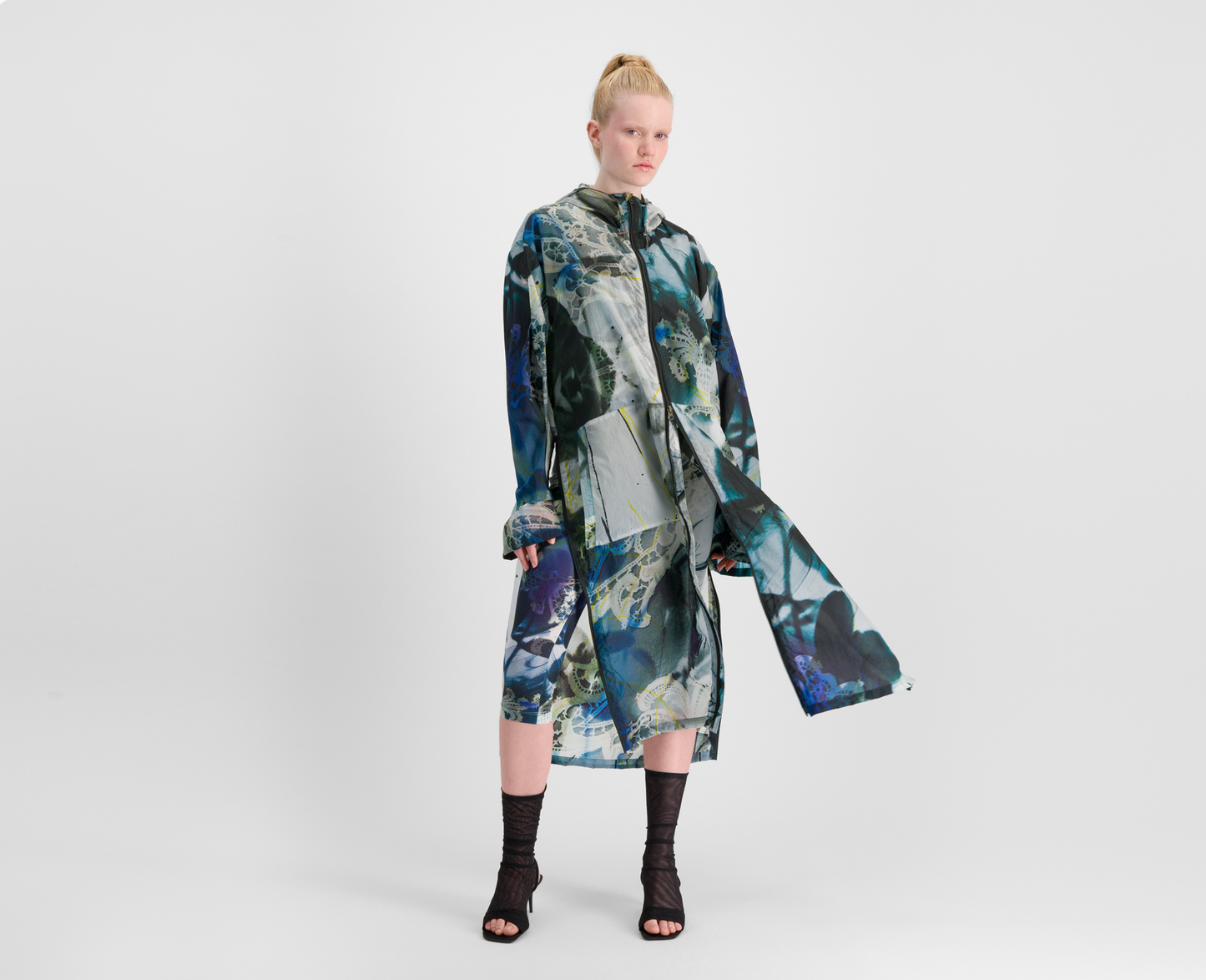 Women's lightweight parka, multicoloured