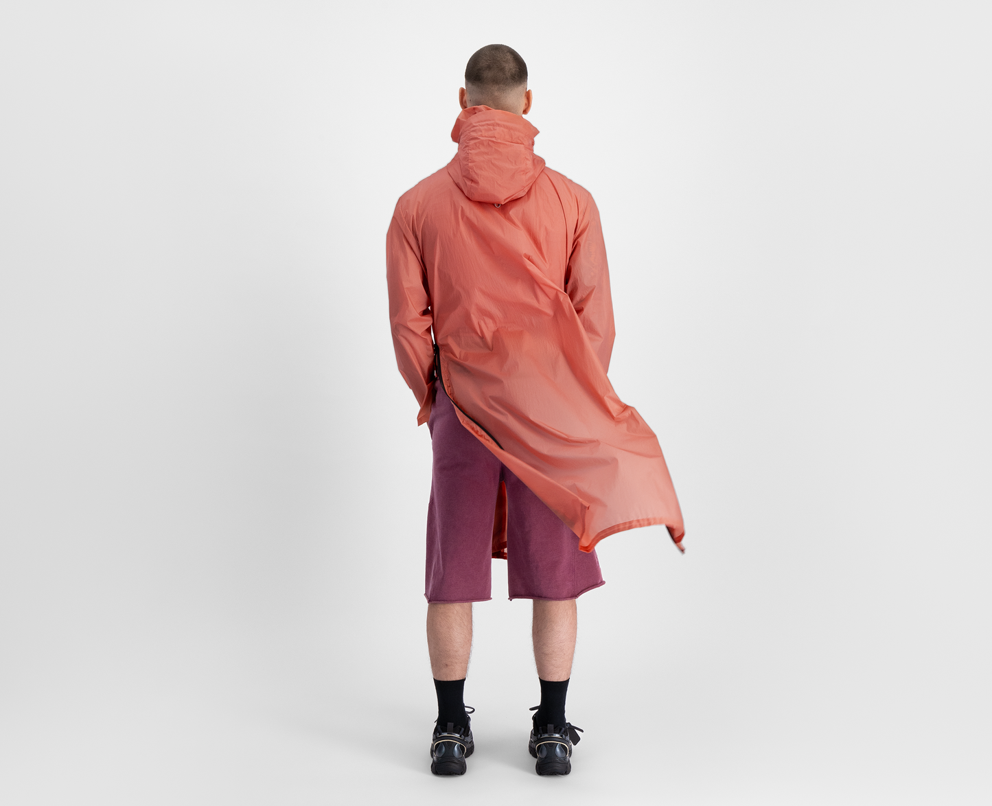 Men's lightweight parka, apricot