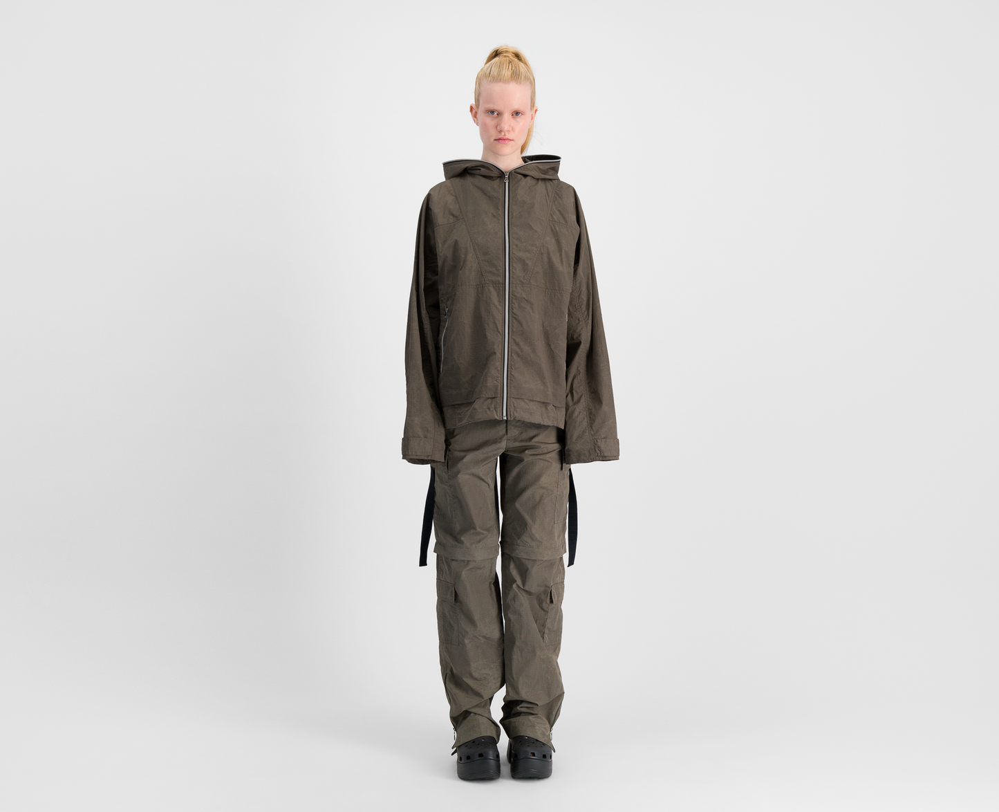 Women's lightweight cargo jacket, brown