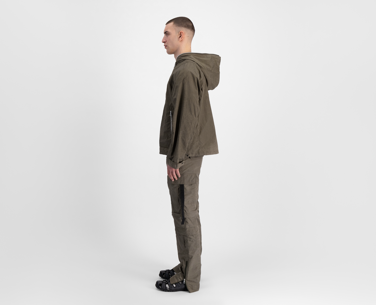 Men's lightweight cargo jacket, brown
