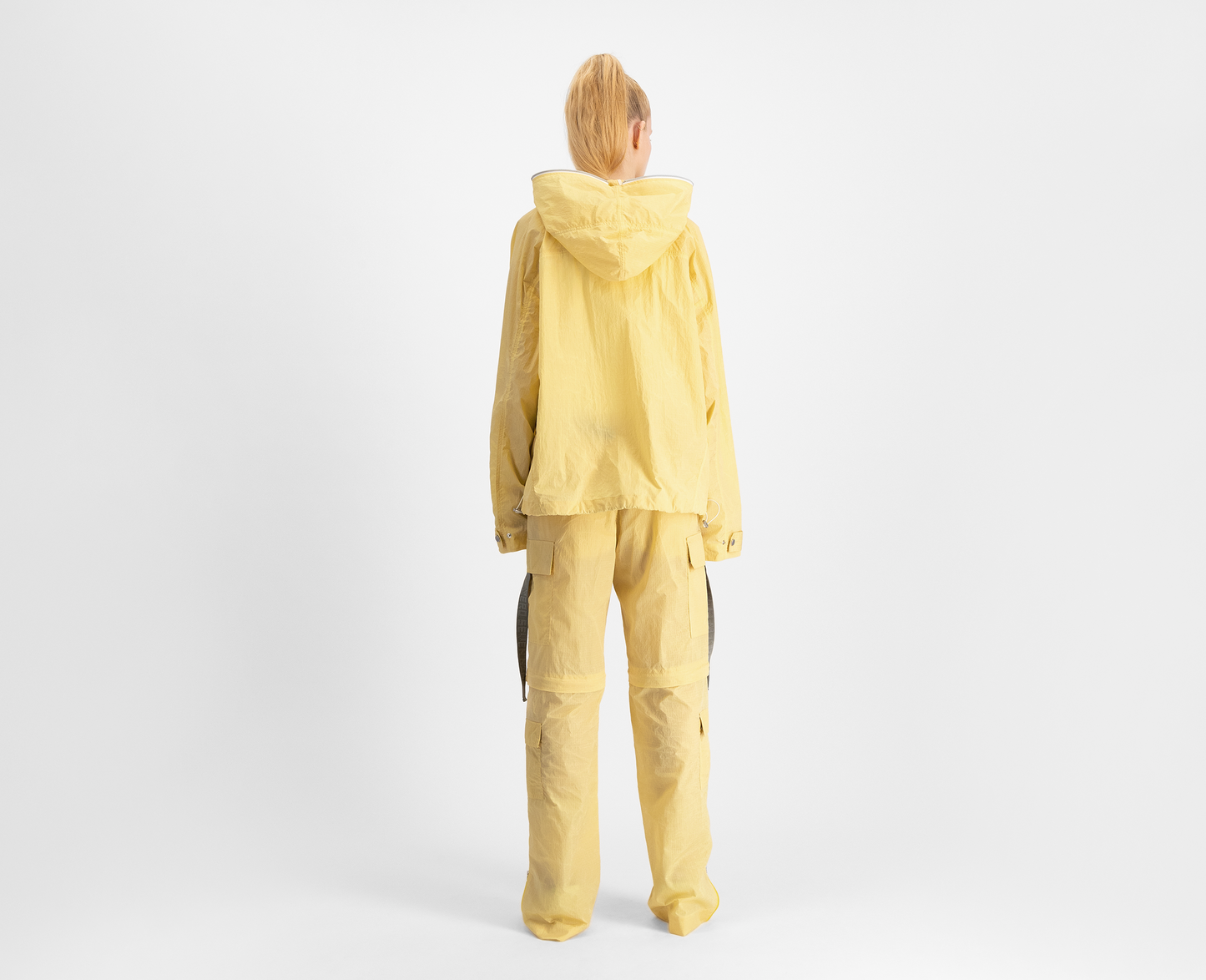 Women's lightweight cargo jacket, yellow