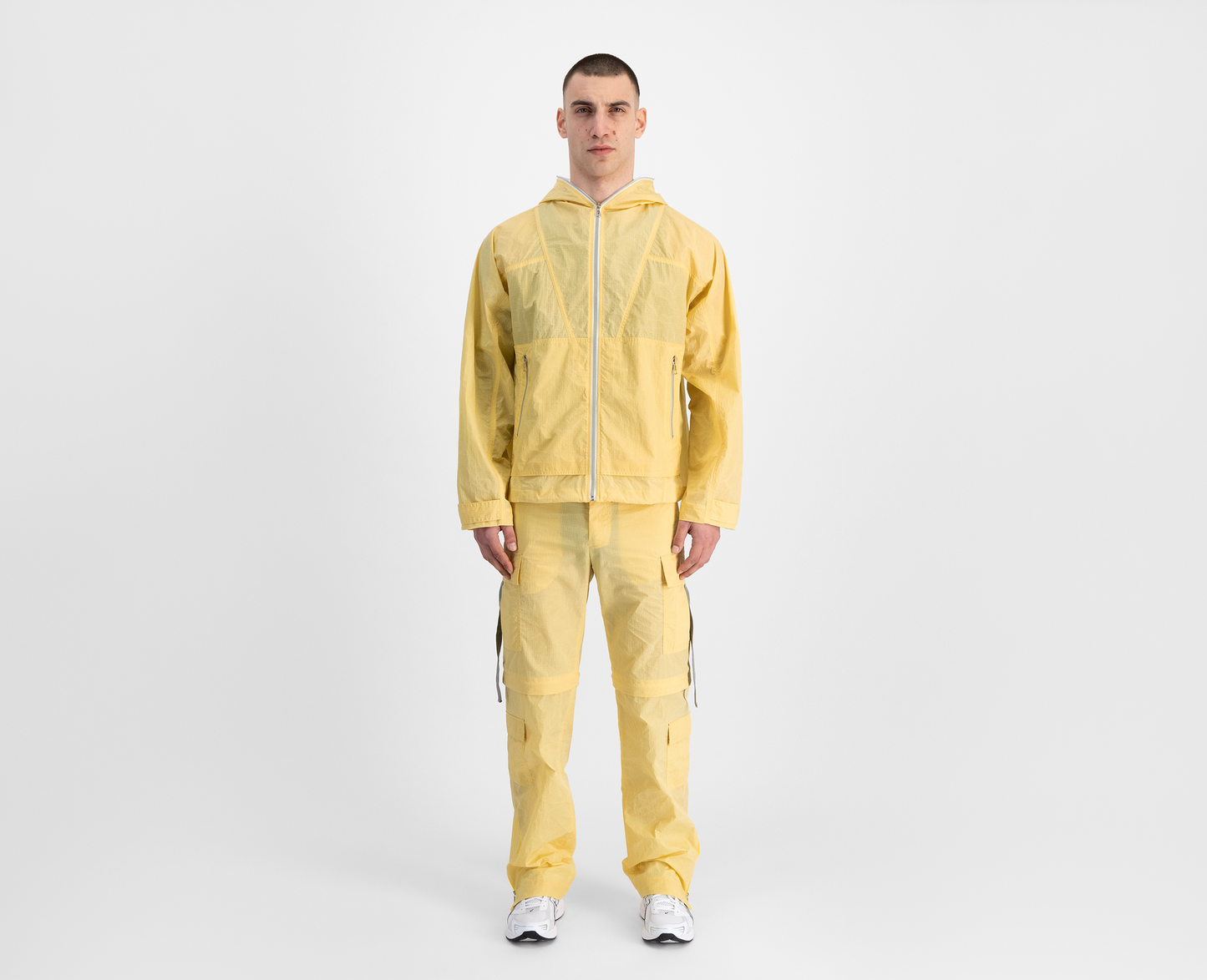 Men's lightweight cargo jacket, yellow