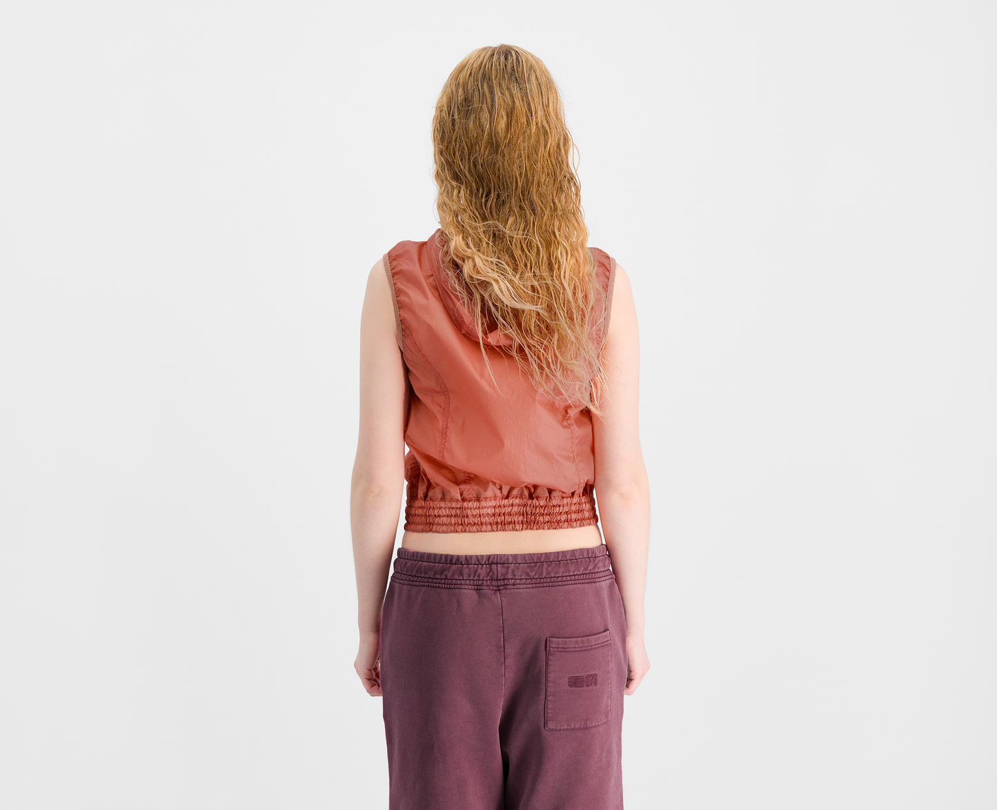 Women's lightweight cargo vest, apricot