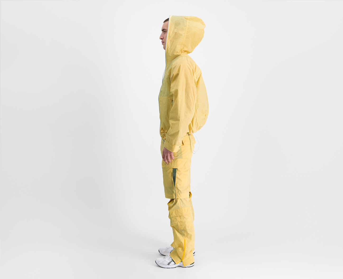 Men's lightweight cargo jacket, yellow