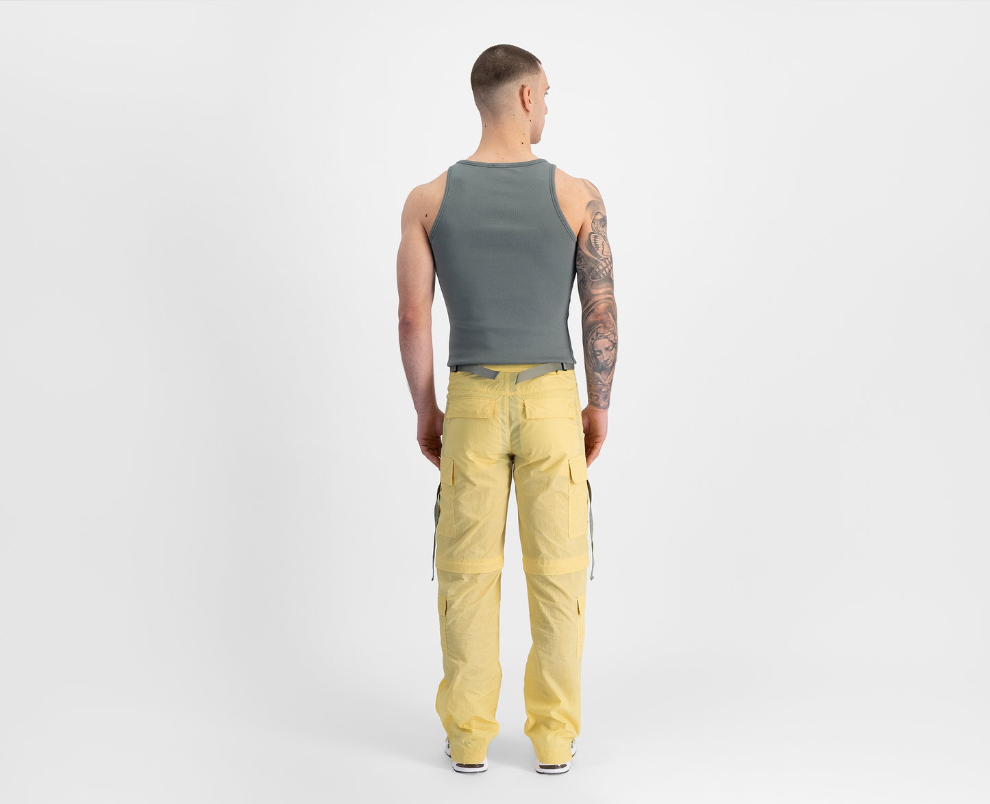 Men's cargo pants, yellow