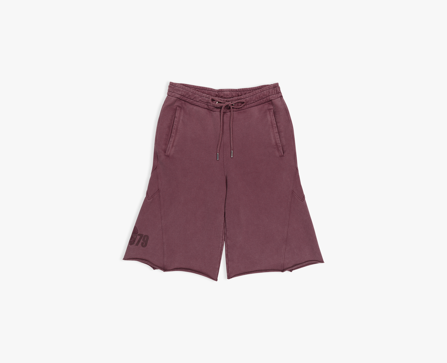 Men's 3/4 jogging pants, bordeaux