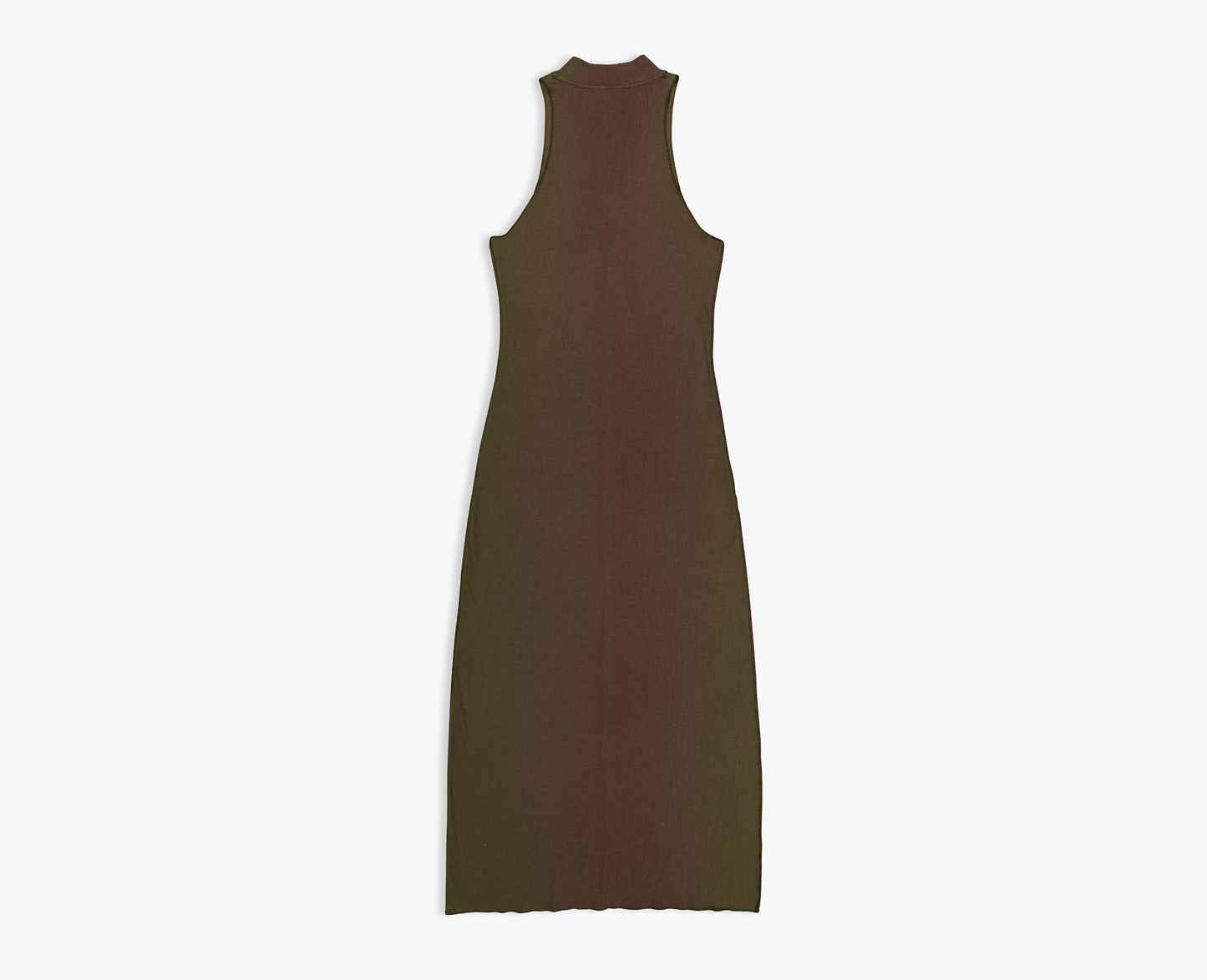 Women's ribbed maxi dress, burgundy/khaki