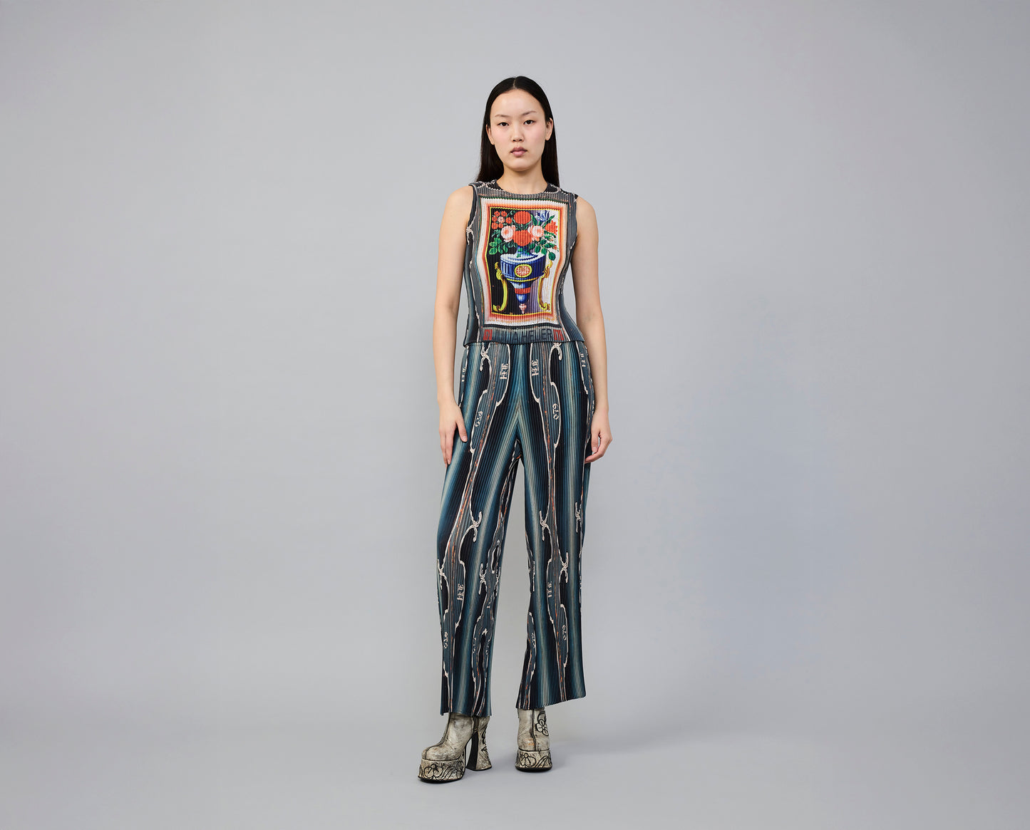 Damen Faltenhose Jack in Hansruedi, mehrfarbig