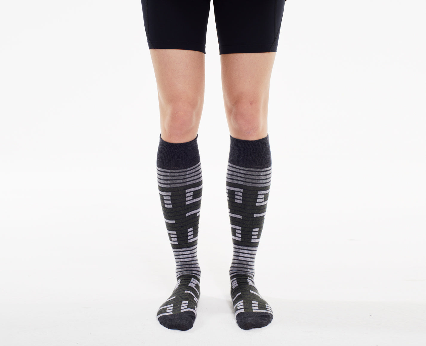 Soccer socks, grey / black