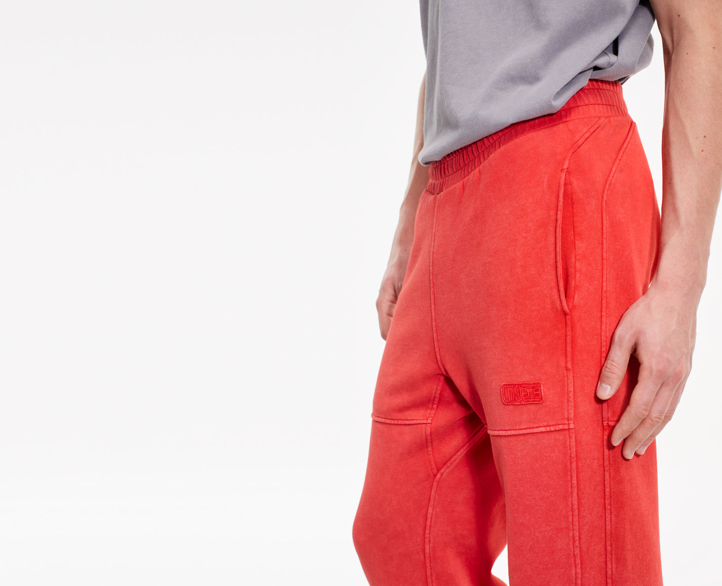 Pantalon de survêtement pour hommes, rouge