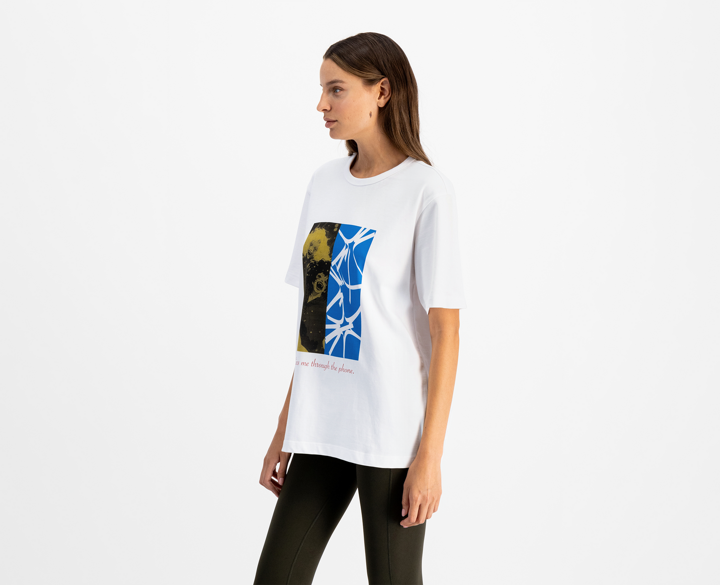 T-shirt femme "Kiss Me", blanc