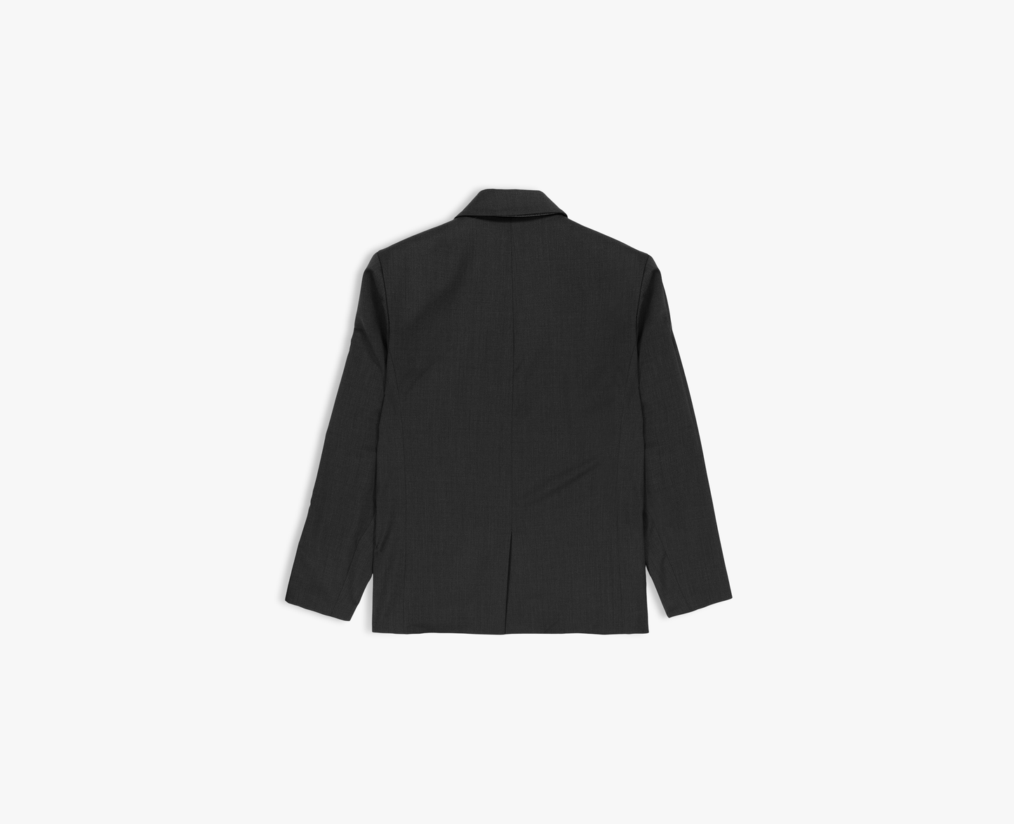 Women's oversized wool blazer, anthracite