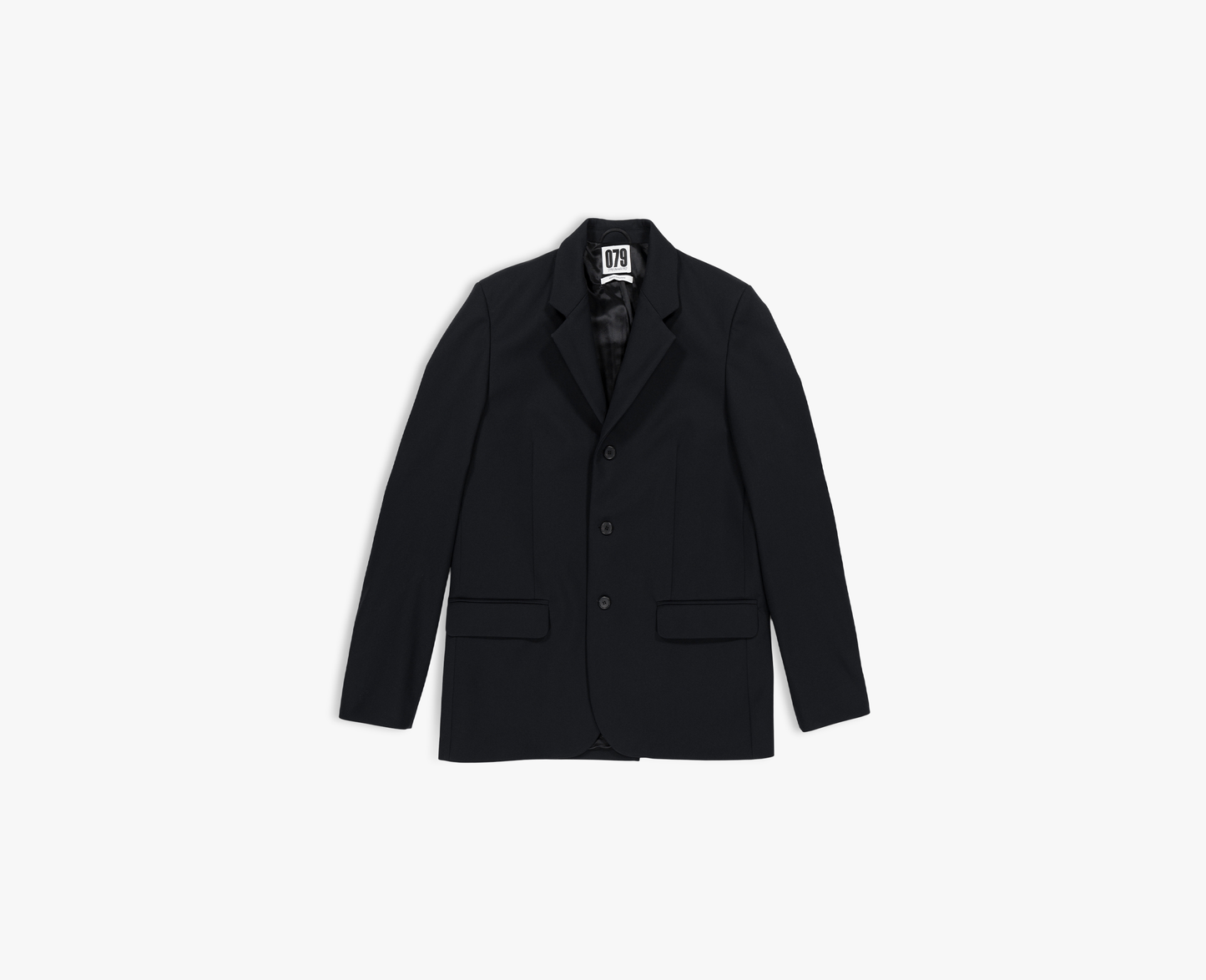 Blazer en laine oversize pour homme, bleu marine