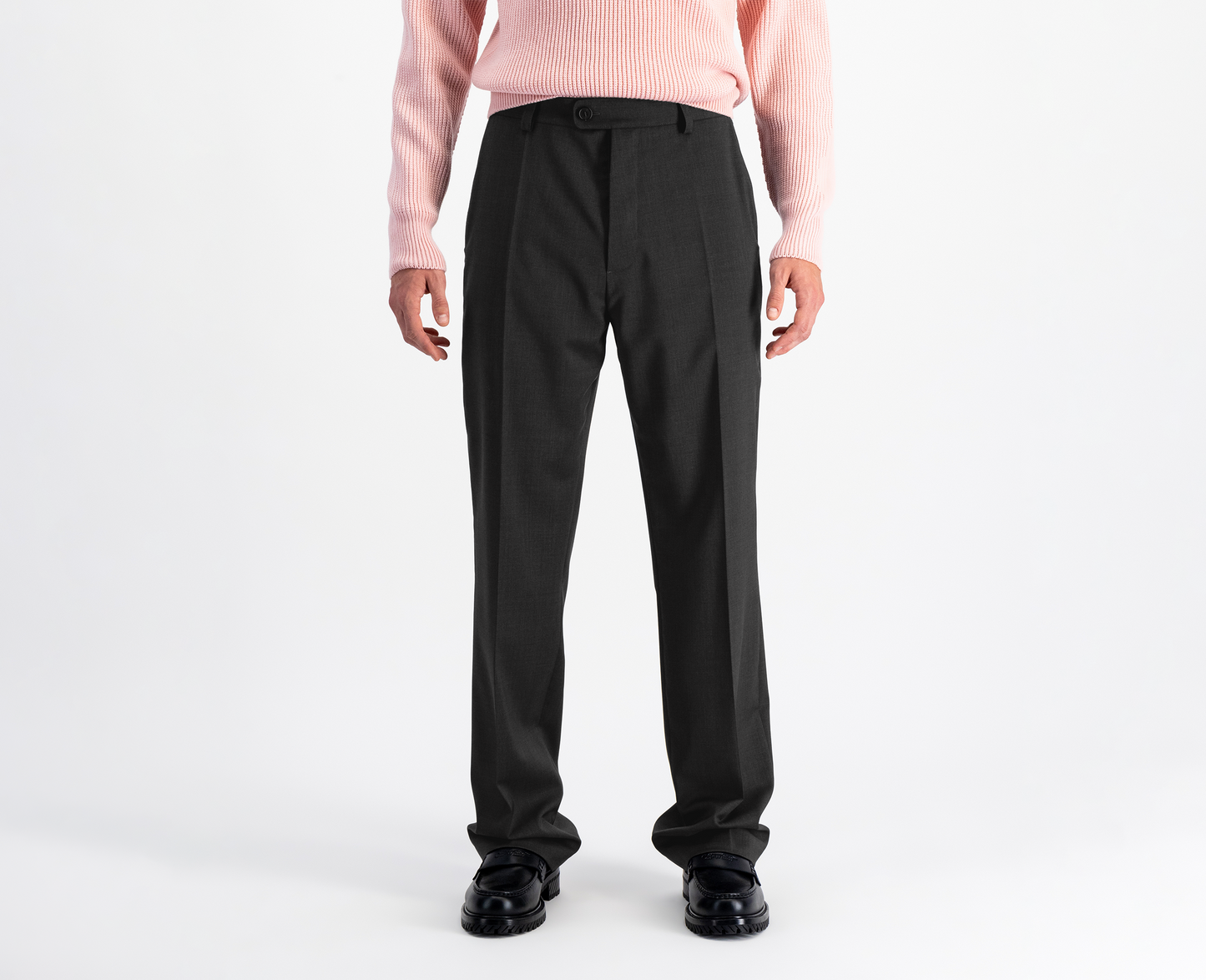 Men's wool trousers, anthracite