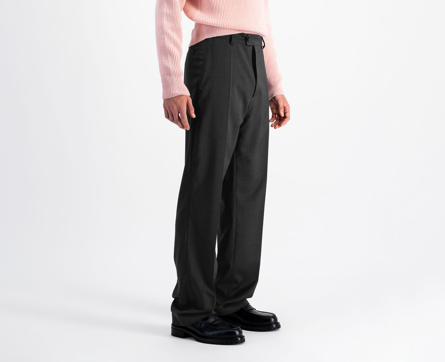 Men's wool trousers, anthracite