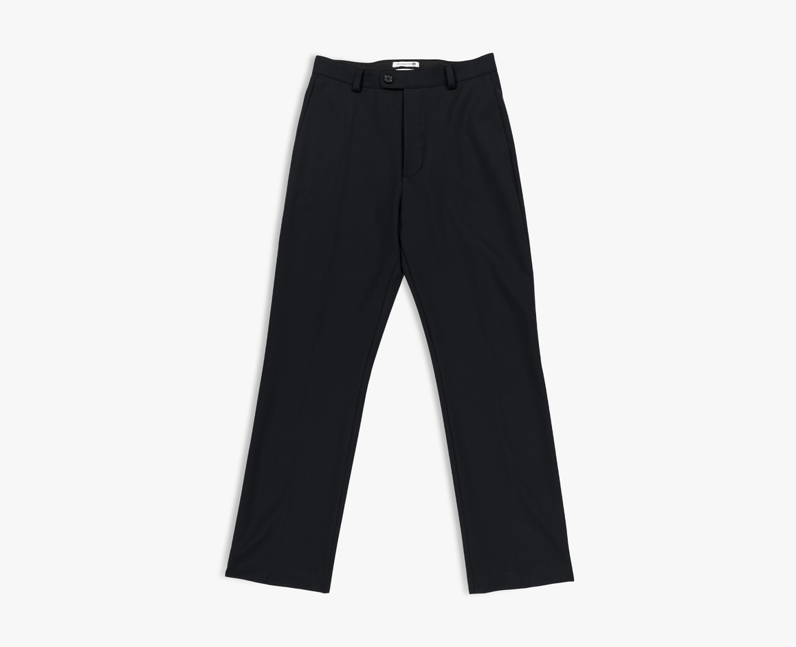 Men's wool trousers, navy blue